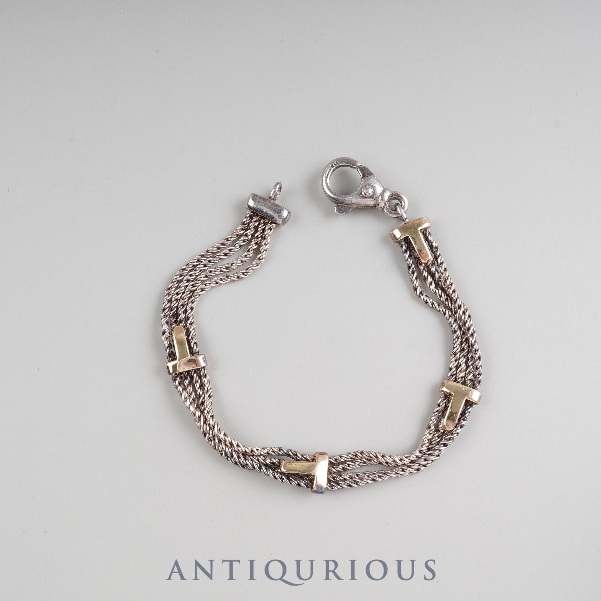 ティファニー ブレスレット ロープ T SV925/750 | 東京銀座の  