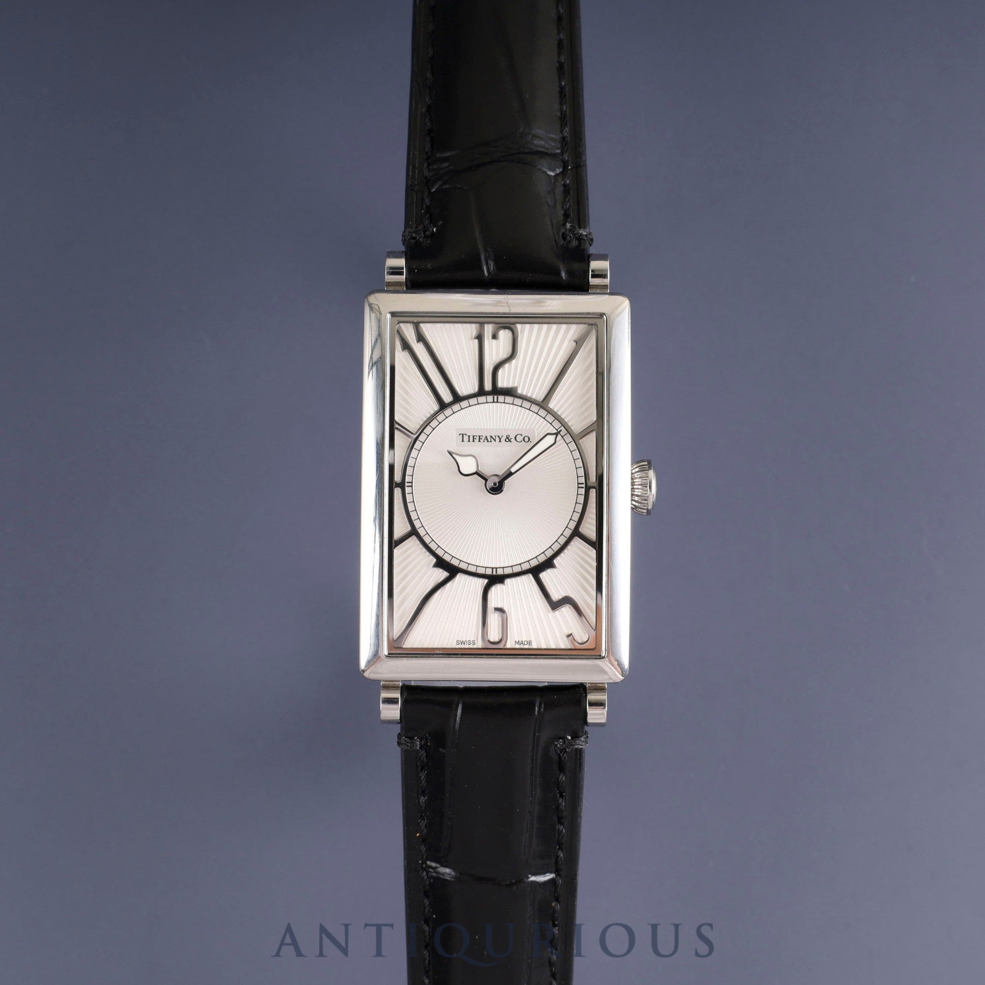 Tiffany Gallery Z3002.10.10A21A68A Quartz Cal.976.001 SS Leather Genuine Buckle (SS) Silver Dial Overhauled