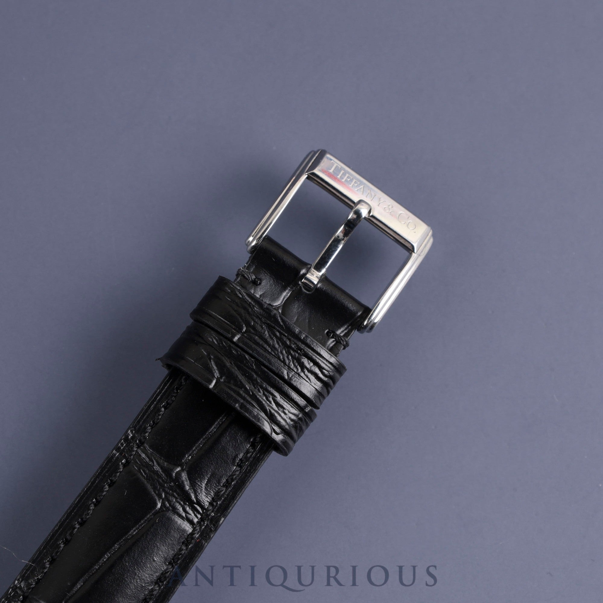 ティファニー グランドスモールセコンド Z0030.13.10A21A40A クォーツ Cal.980.163 SS 革 純正尾錠(SS)ホワイト文字盤 箱 保証書(2018年) オーバーホール済み