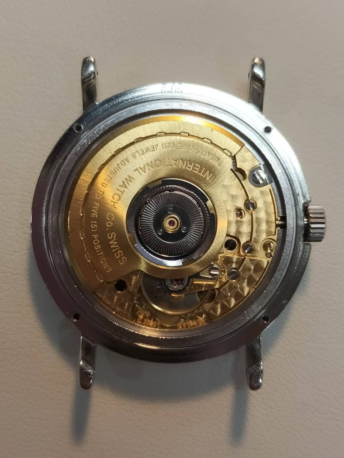 IWC Portofino IW351318 Automatic Cal.37521 SS Leather Genuine Buckle (SS) White Dial Overhauled