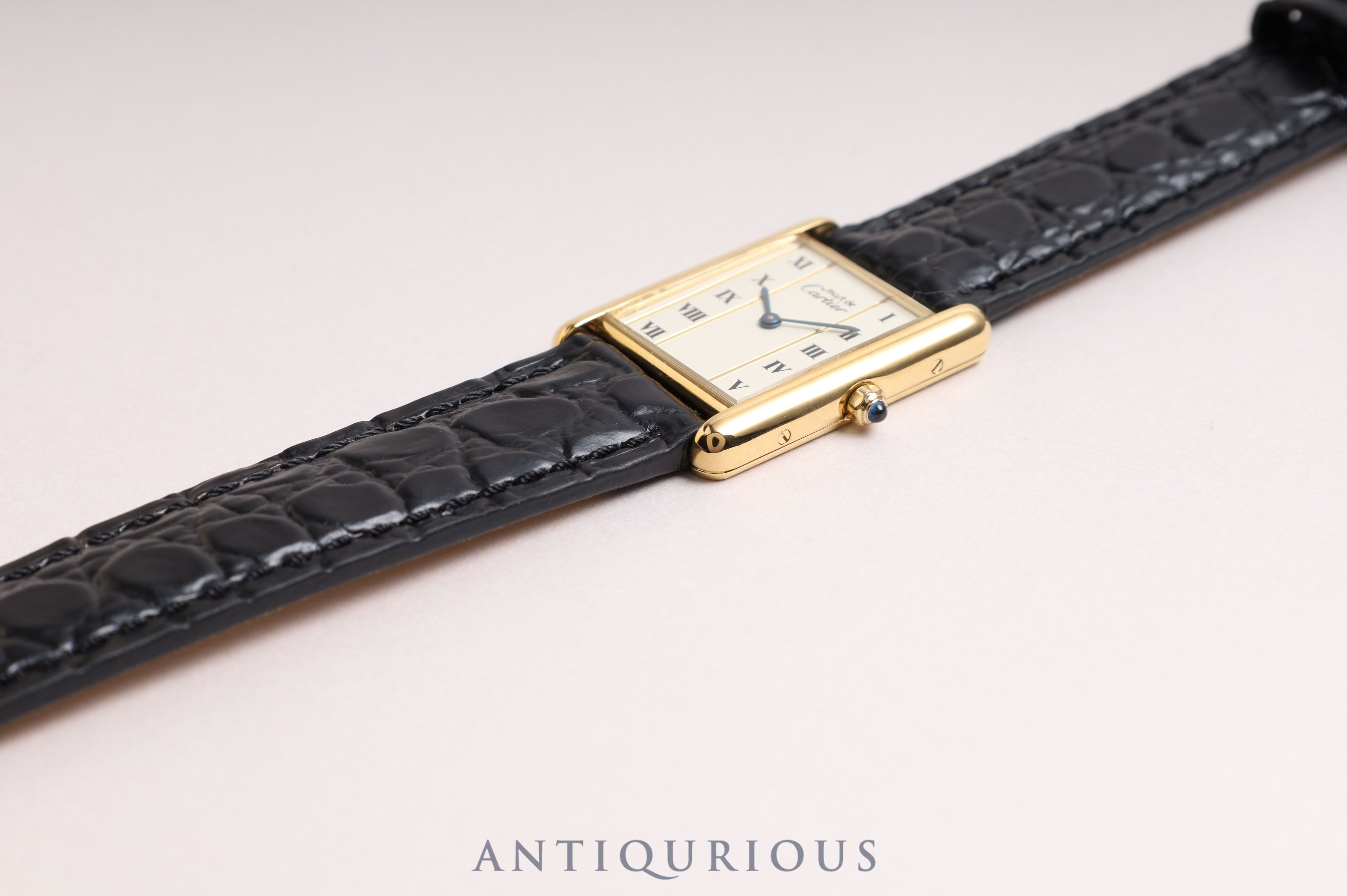 Cartier Must Tank LM QZ Straight Roman Dial