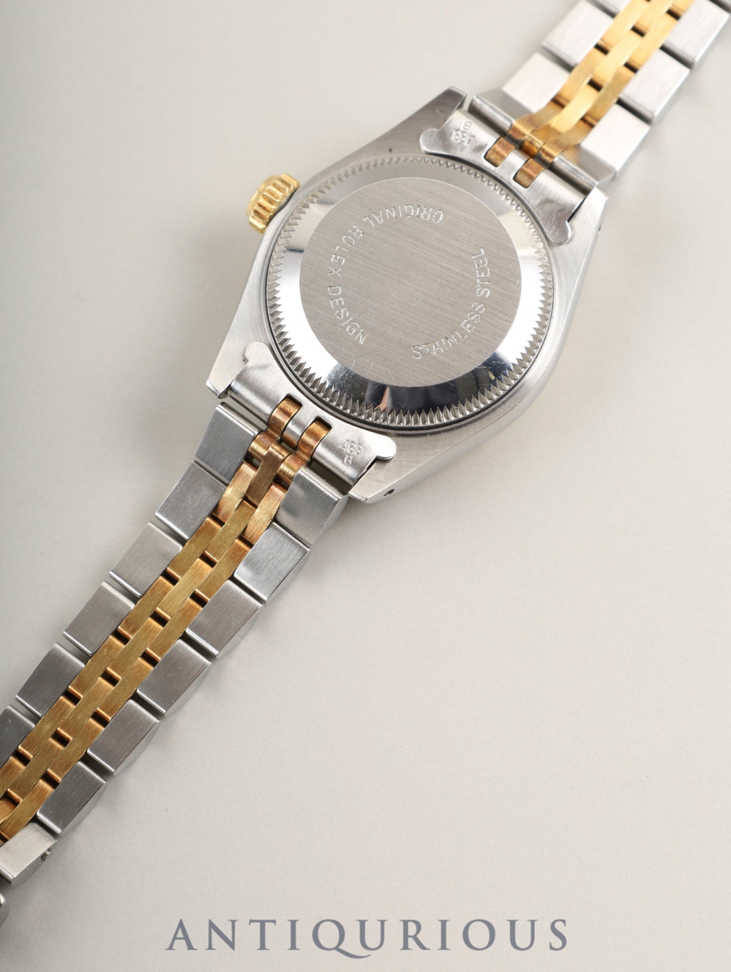 Rolex Datejust Lady 69173 Automatic Caliber 2135 Stainless Steel/Yellow Gold with Gold Dial, No. 91 (1985) Overhauled
