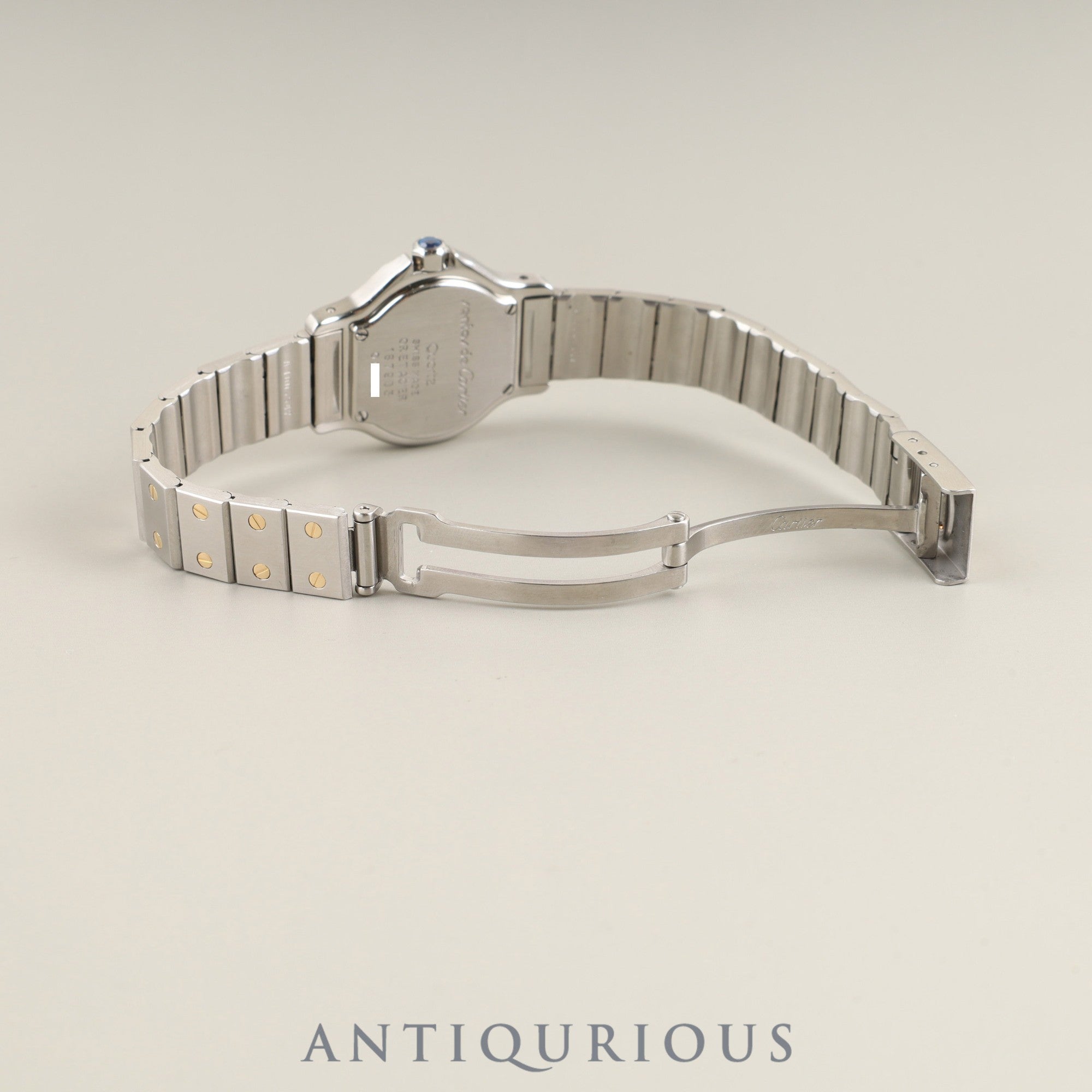 カルティエ サントス オクタゴン SM W2001683 / 187903 クォーツ Cal.87 SS/YG SS/YG アイボリーローマン文字盤 冊子 保証書 オーバーホール済み