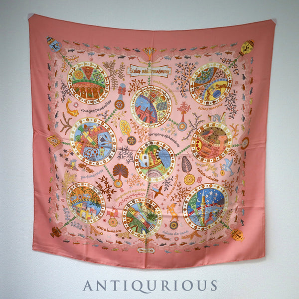 エルメス スカーフ カレ90 地中海の港町 SILK100%