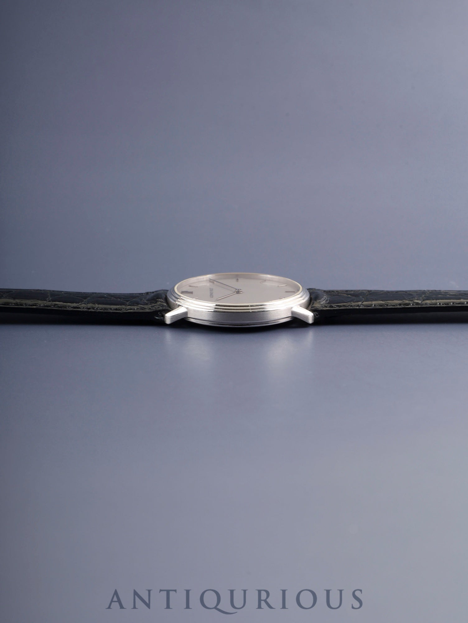 Audemars Piguet Round Quartz Cal.2612 750WG Leather Original Pin Buckle (750WG) Silver Dial Overhauled
