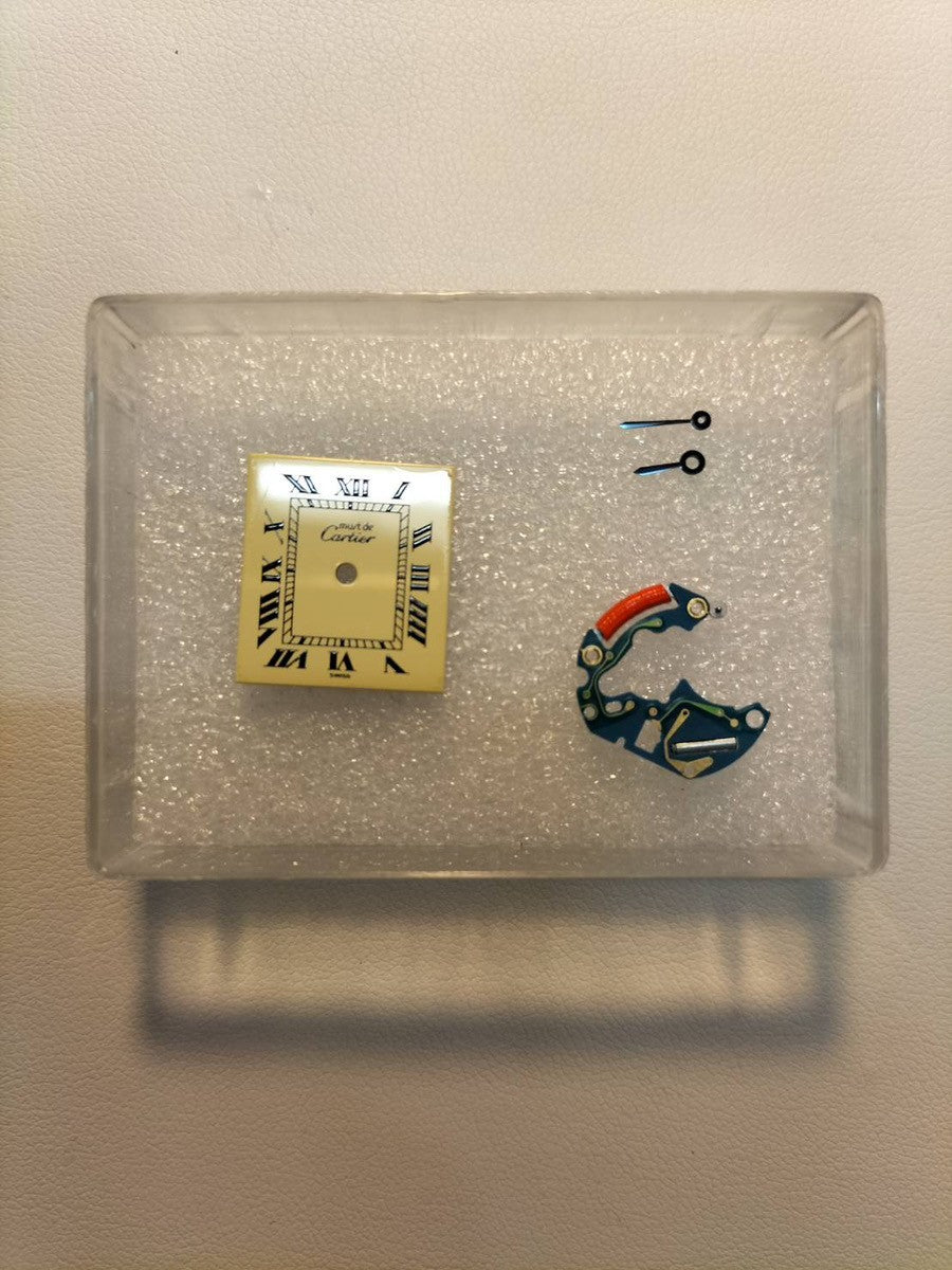 カルティエ マストタンク SM 5057001 クォーツ Cal.057 SV925 革 純正尾錠(GP)アイボリーローマン文字盤(SWISS表記) オーバーホール済み