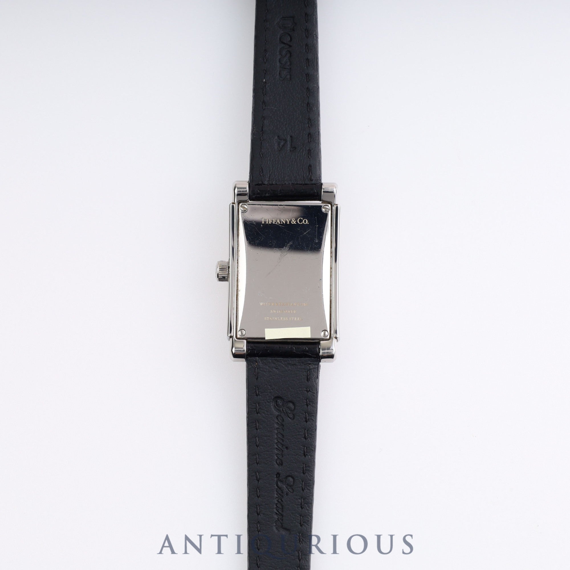 Tiffany Grand Small Second Z0035.13.10A21A40A Quartz Cal.989.153 SS Leather Genuine Buckle (SS) Silver Dial Warranty Card