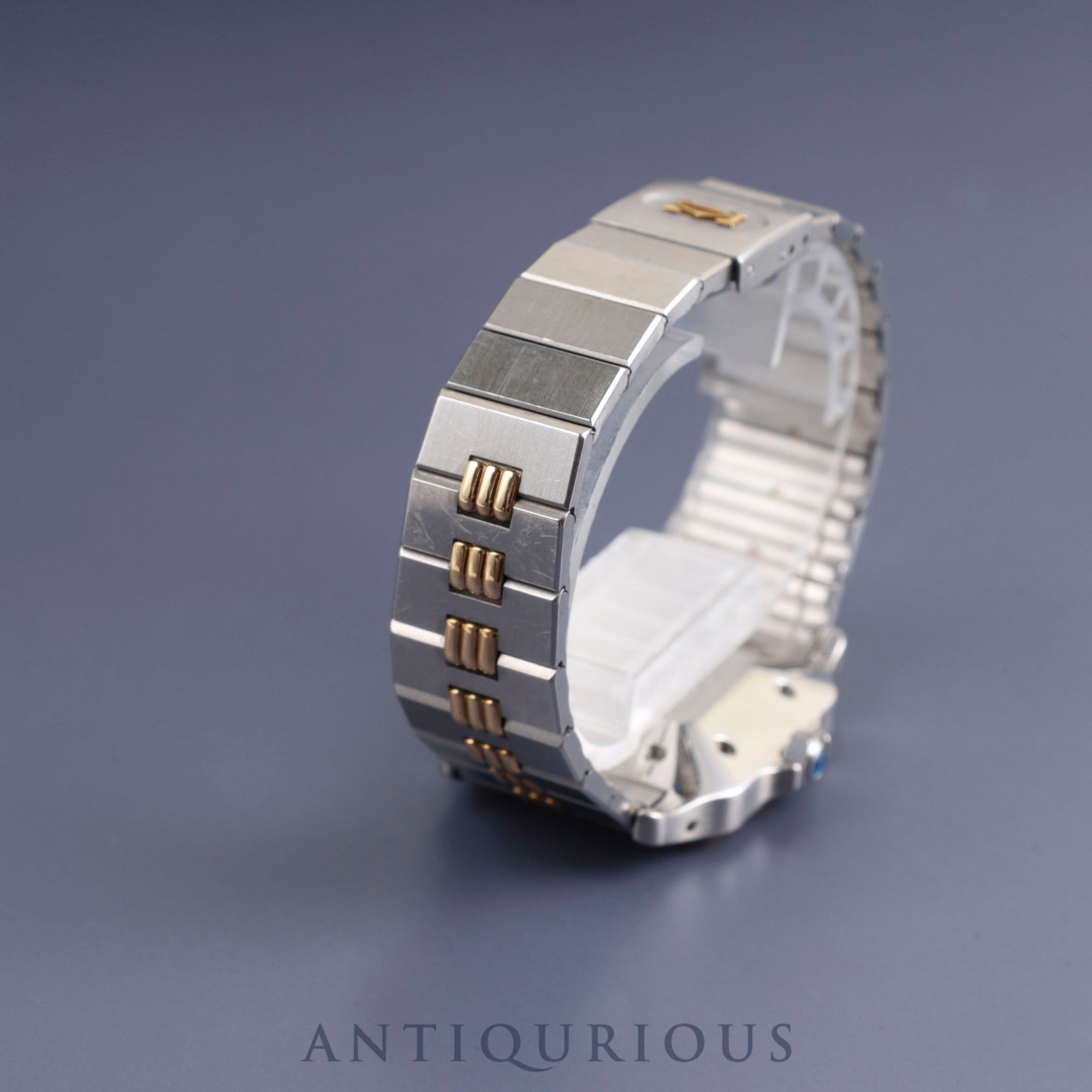 Cartier Santos Galbee LM 2961 Automatic SS/YG SS/YG Godron bracelet Ivory dial Overhauled