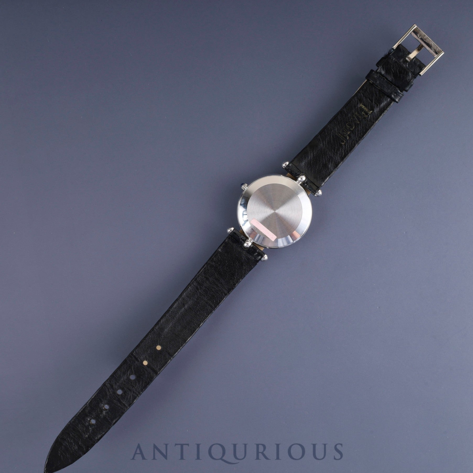 ヴァンクリーフ&アーペル ラ・コレクション 9065 手巻き Cal.PIAGET 9P2 750 革 尾錠(ピアジェ製/750) ブラックローマン文字盤 オーバーホール済み