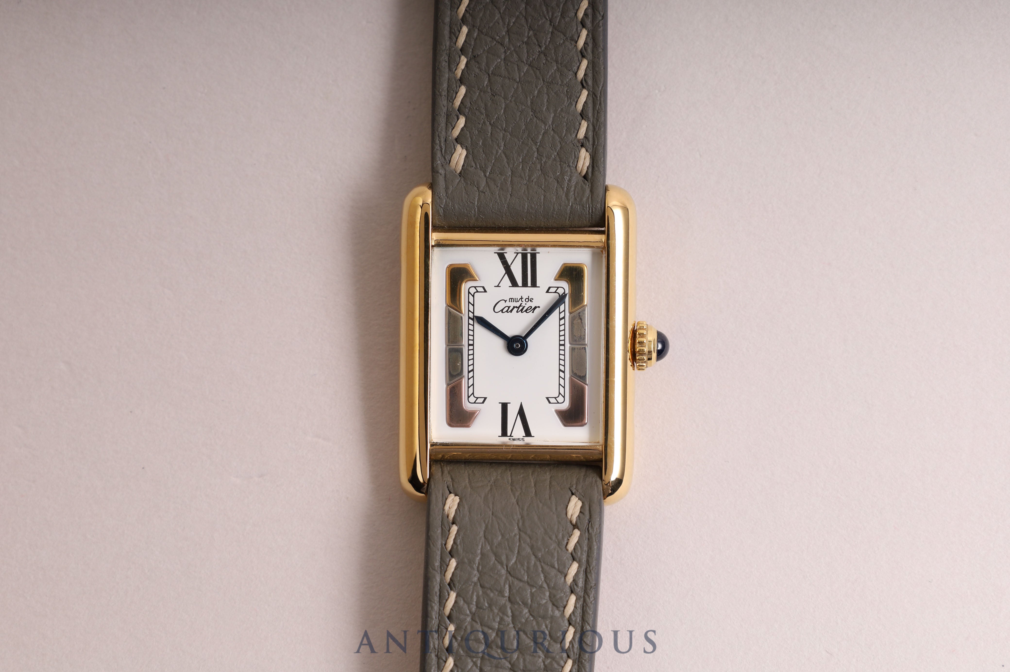 Cartier Must Tank SM QZ Trinity Dial 5057001 with box, new finish