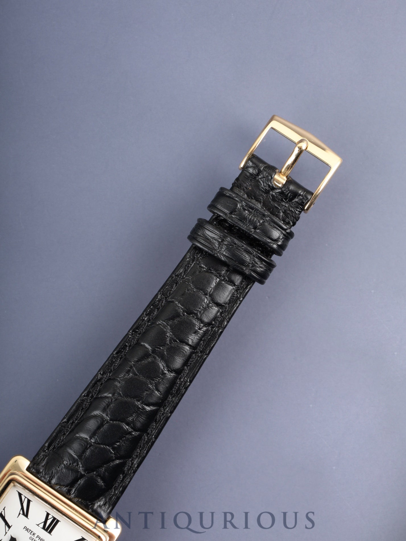 Patek Philippe Gondolo 5010 Manual Winding Caliber 215 750YG Leather Strap with Genuine Buckle (750YG) White Roman Dial Box Warranty Card (1994) Overhauled