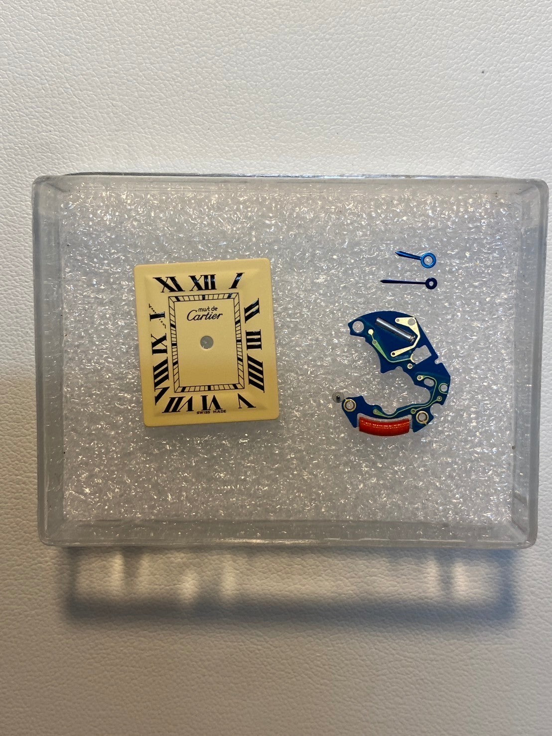 カルティエ マストタンク MM 2415 クォーツ Cal.057 SV925 革 純正尾錠(GP) アイボリーローマン文字盤 オーバーホール済み