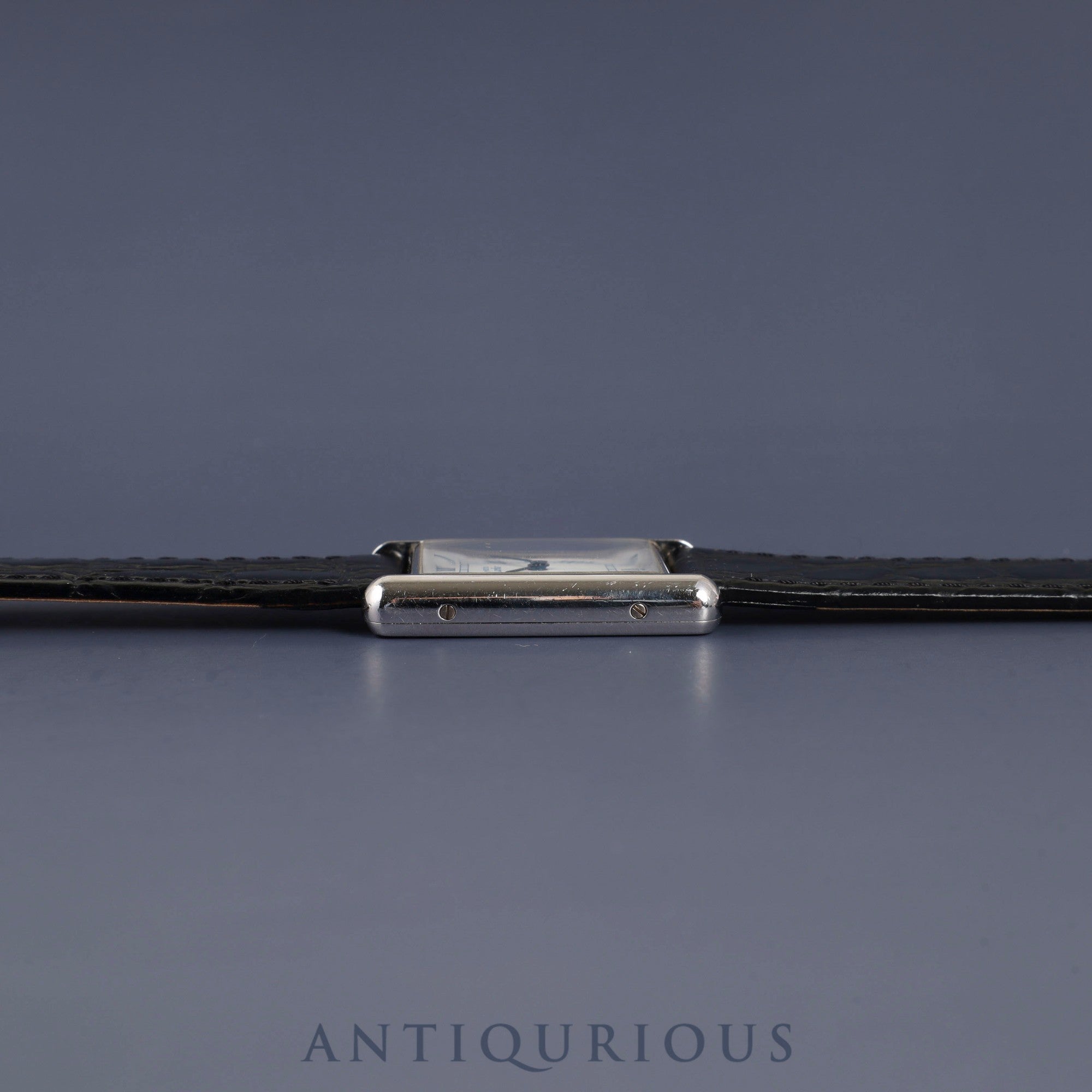 Cartier Must Tank LM 1616 Quartz Caliber 90 SV925 Leather Strap with Genuine Stainless Steel Buckle, White Roman Dial, Commemorative Engraving, Limited Edition of 100, Overhauled