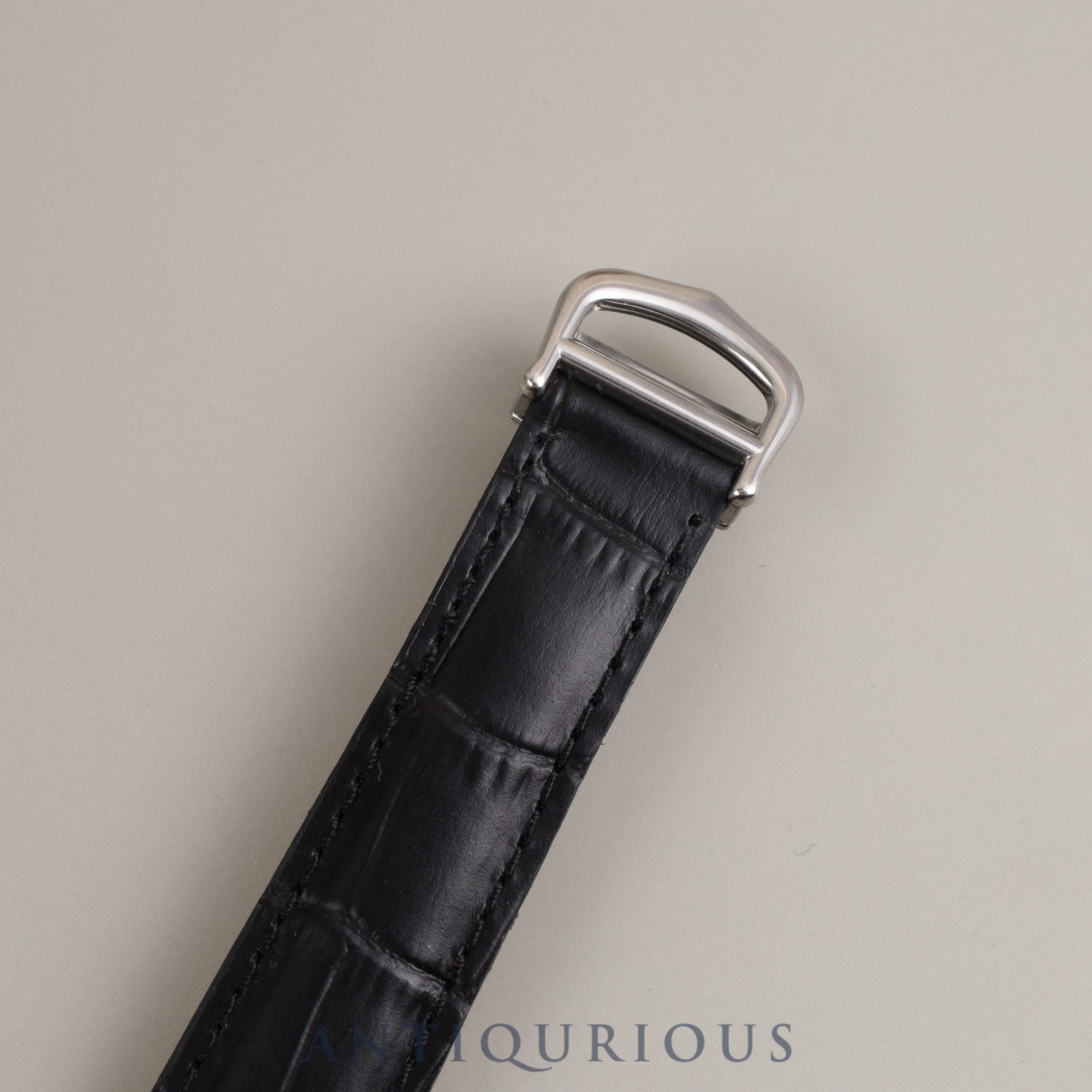 Cartier Must Tank GM (XL) Date QZ Cal.687 W1014154 / 2414 SV925 Leather Genuine Buckle (SS) White Roman CC Dial Box