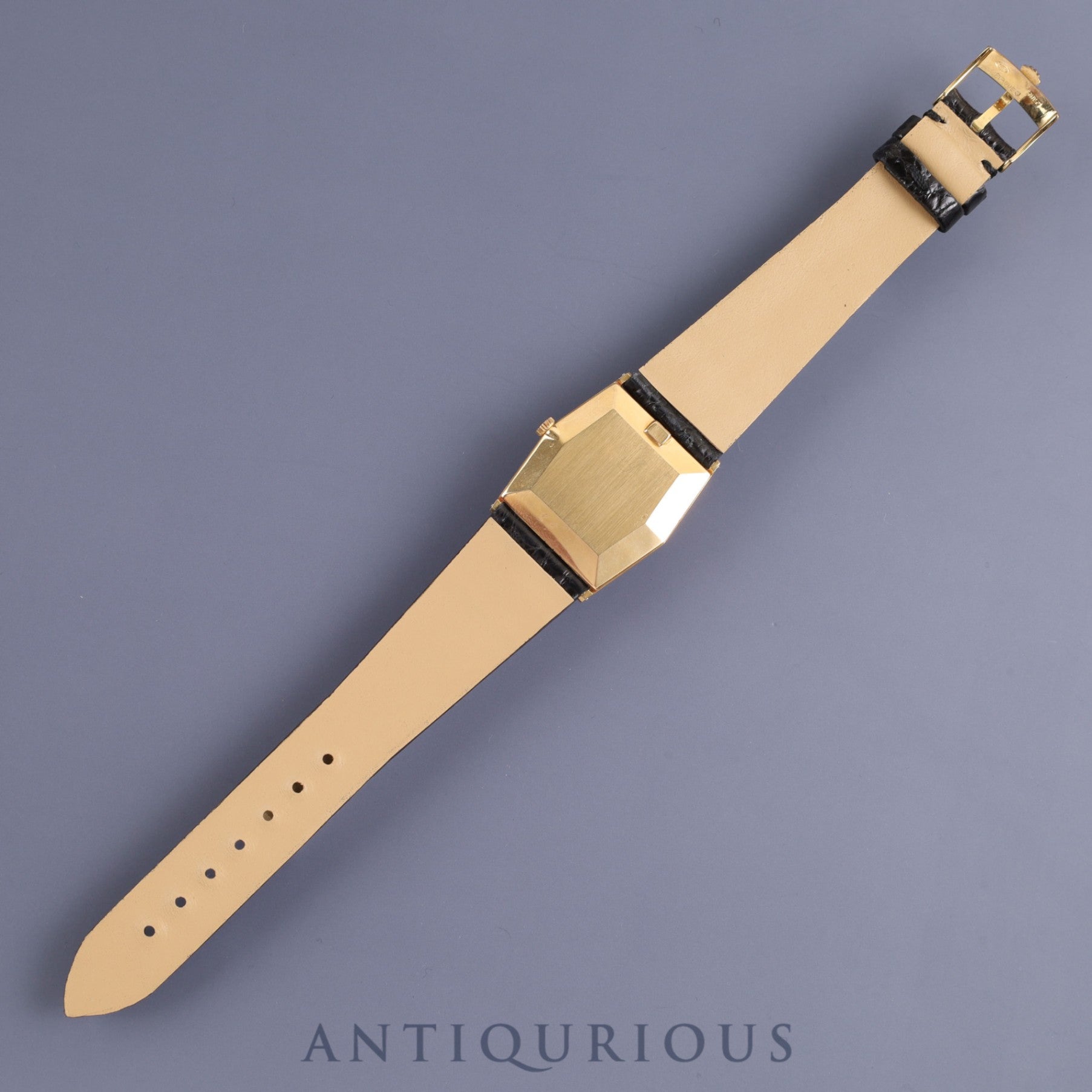 Rolex Cellini 4122 Manual winding Cal.1601 YG Leather Genuine buckle (GP) Gold dial No. 4 Overhauled