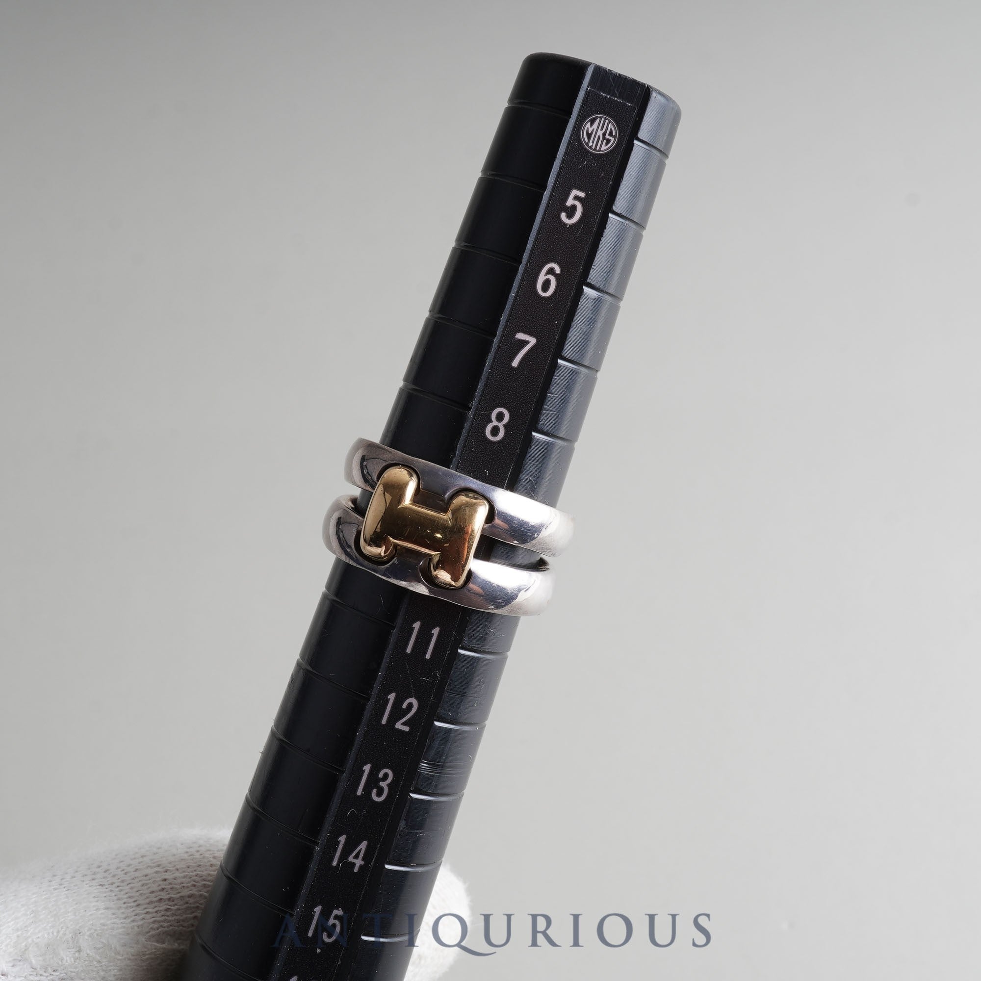 Hermes Ring Olympe SV925/750 size 9.5