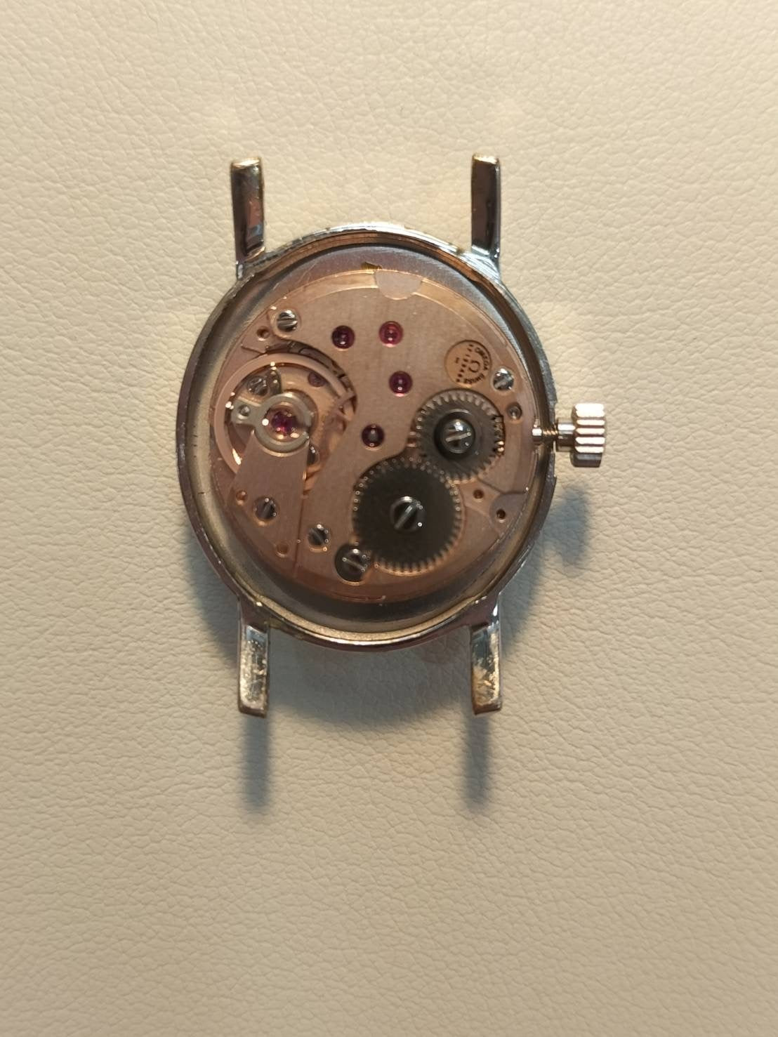 オメガ ジュネーブ 5110411 手巻き SS 純正革ベルト 純正尾錠(SS) シルバー文字盤 オーバーホール済み