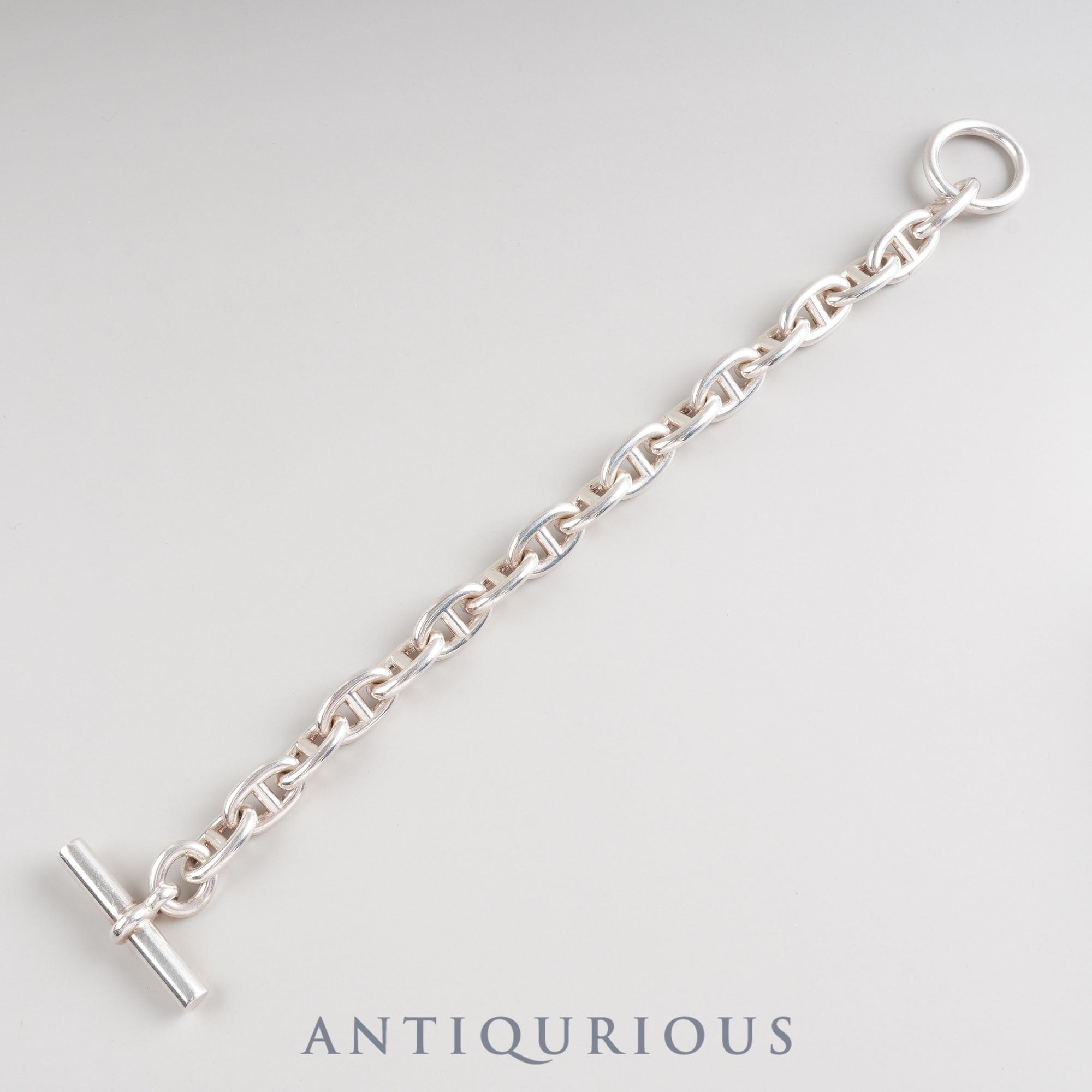 Hermes Bracelet Chaine d'Ancre MM 17 links SV925 Box