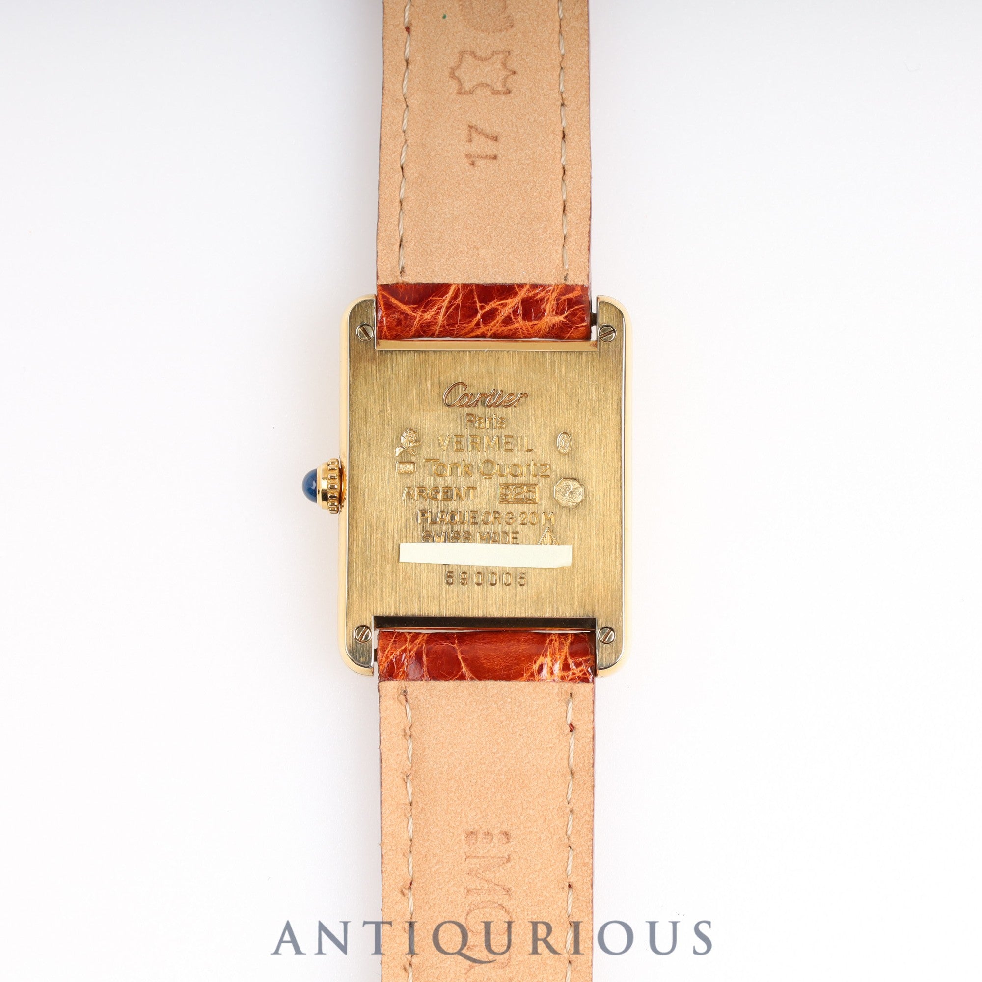 Cartier Must Tank LM QZ Ivory Roman Dial