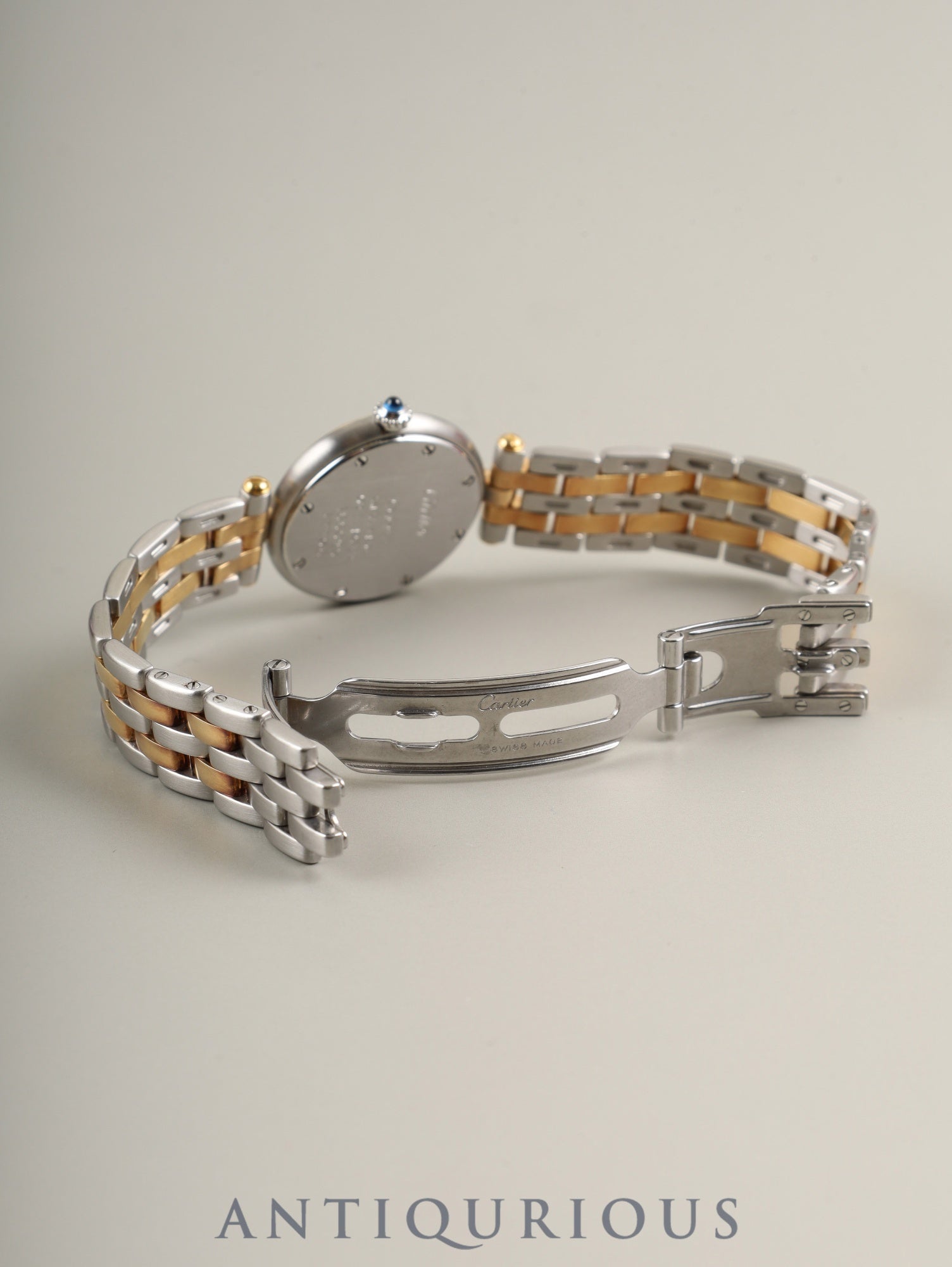 Cartier Panthère Vendôme SM 166920 Quartz Cal.157 Stainless Steel/Yellow Gold 2-row White Roman Dial Box Booklet Warranty (1989) Cartier Repair Certificate (2006) Overhauled