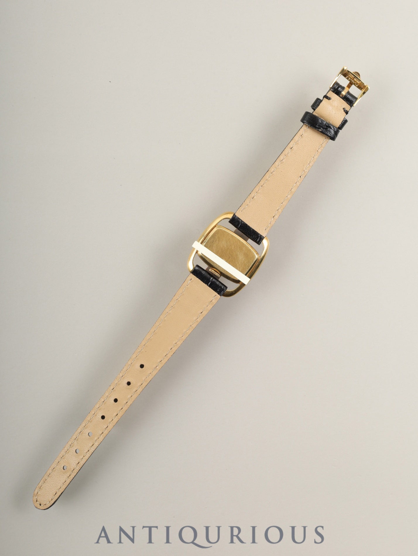 Jaeger-LeCoultre Driver's Watch Etrier 6147.21 Manual Winding Caliber 750 Leather Strap with Genuine GP Buckle White Roman Dial Overhauled