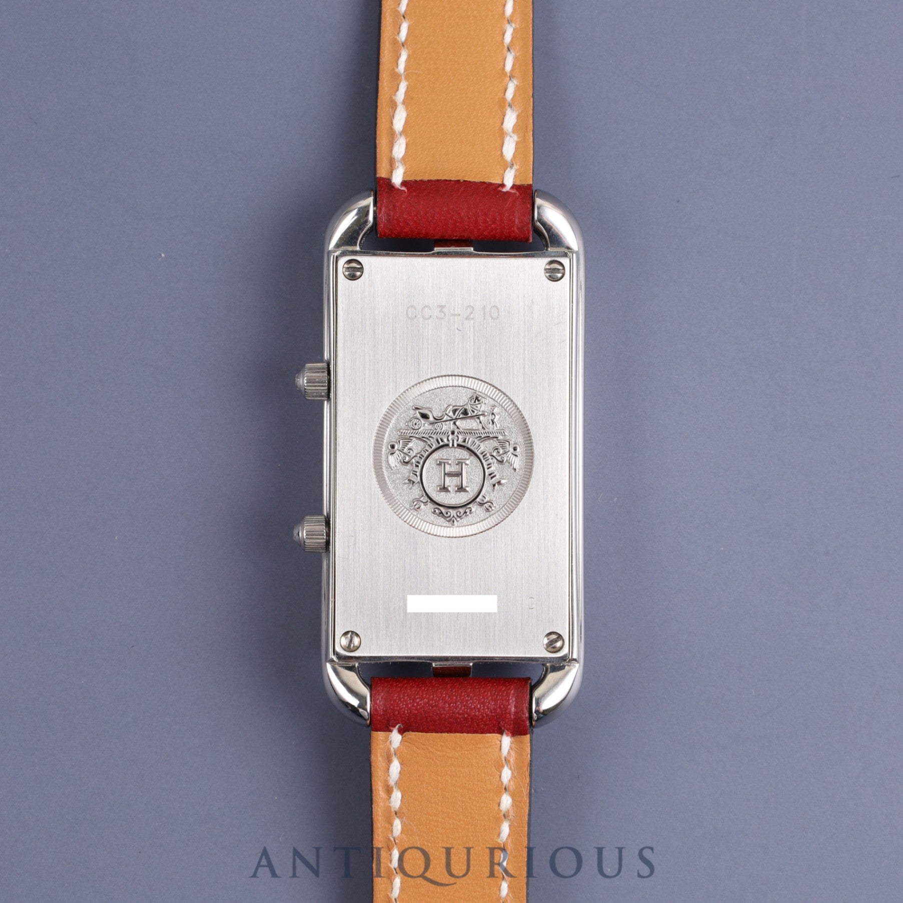 エルメス ケープコッド  ドゥゾーン CC3-210 クォーツ Cal.ETA E01001 SS 革 純正革ベルト 純正尾錠(SS)シルバー文字盤 2004年 オーバーホール済み