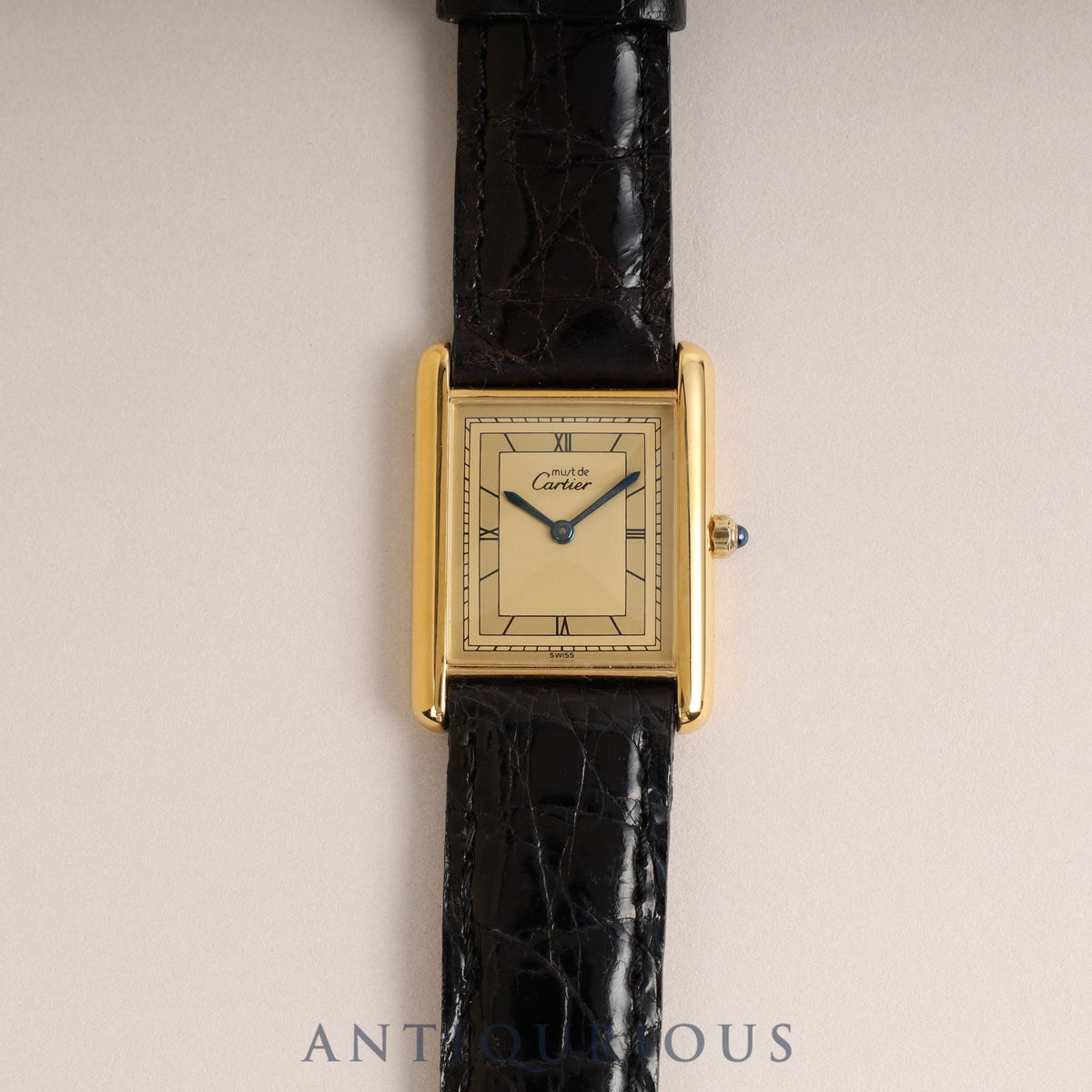 Cartier Must Tank LM QZ Flying Roman Dial