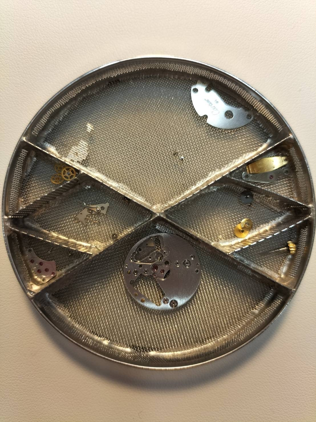 Cartier Must Vendome VLC SM 18 Quartz Cal. 81 SV925 Leather Original Pin Buckle (GP) Front Trinity Dial Box Overhauled