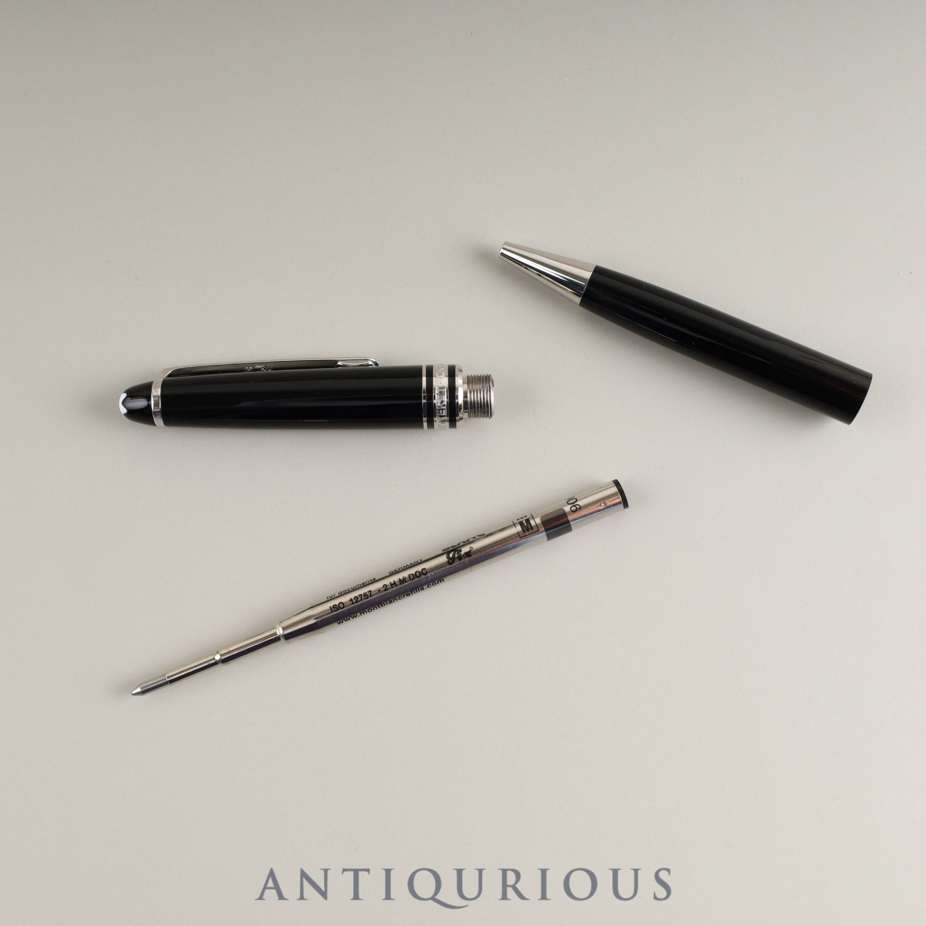 Montblanc Meisterstück Picks Twist Ballpoint Pen Metal x Resin Black x Silver Box Warranty Card (2007) New Refill Included