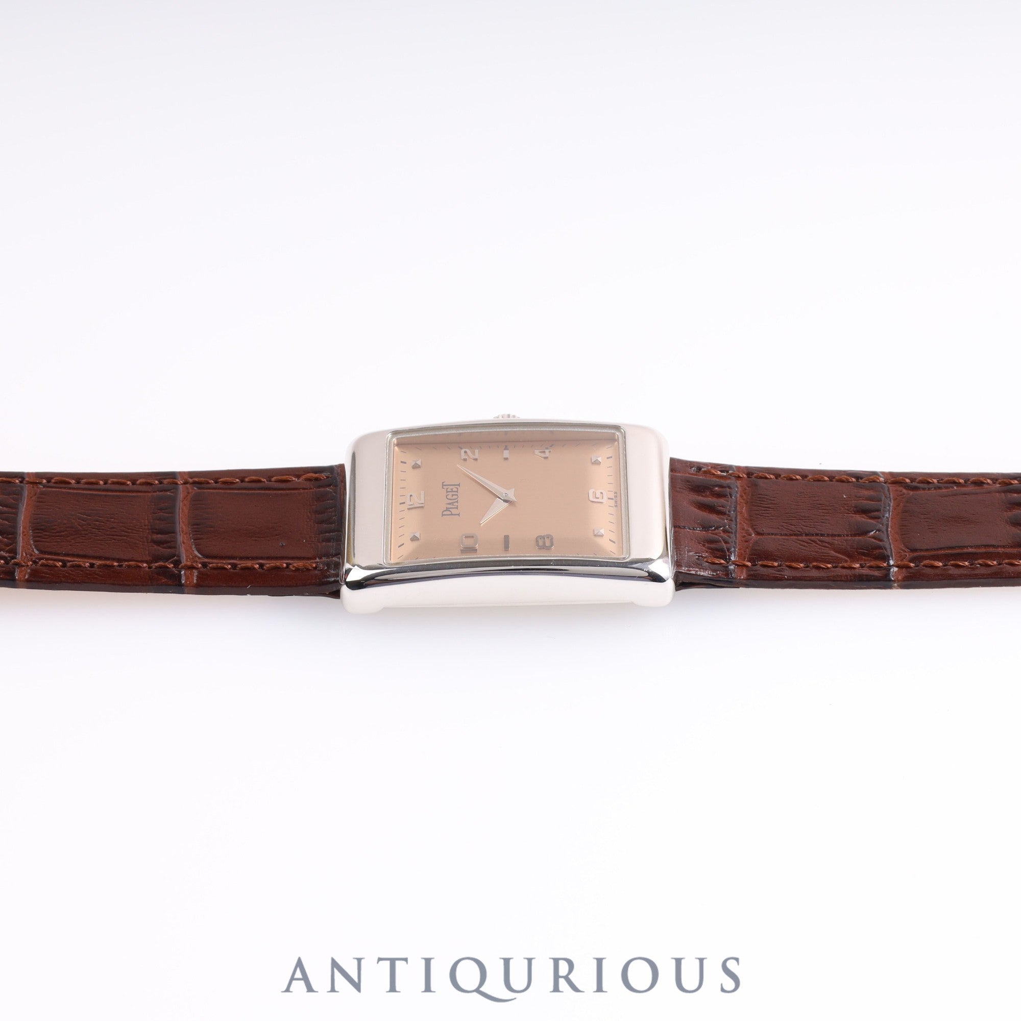 Piaget A Lacienne 9952 Manual winding Cal.9P2 WG Leather Genuine buckle (750) Pink dial Warranty (1997)