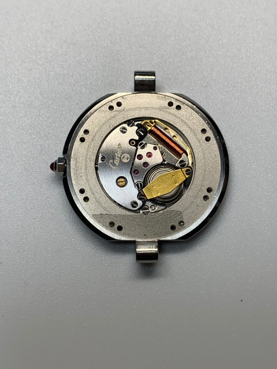 カルティエ サントス ヴァンドーム LM 81912 クォーツ Cal.81 SS/YG SS/YG ボルドー ガーネット文字盤(SWISS表記) 箱 ※2026/5/1 オーバーホール済み