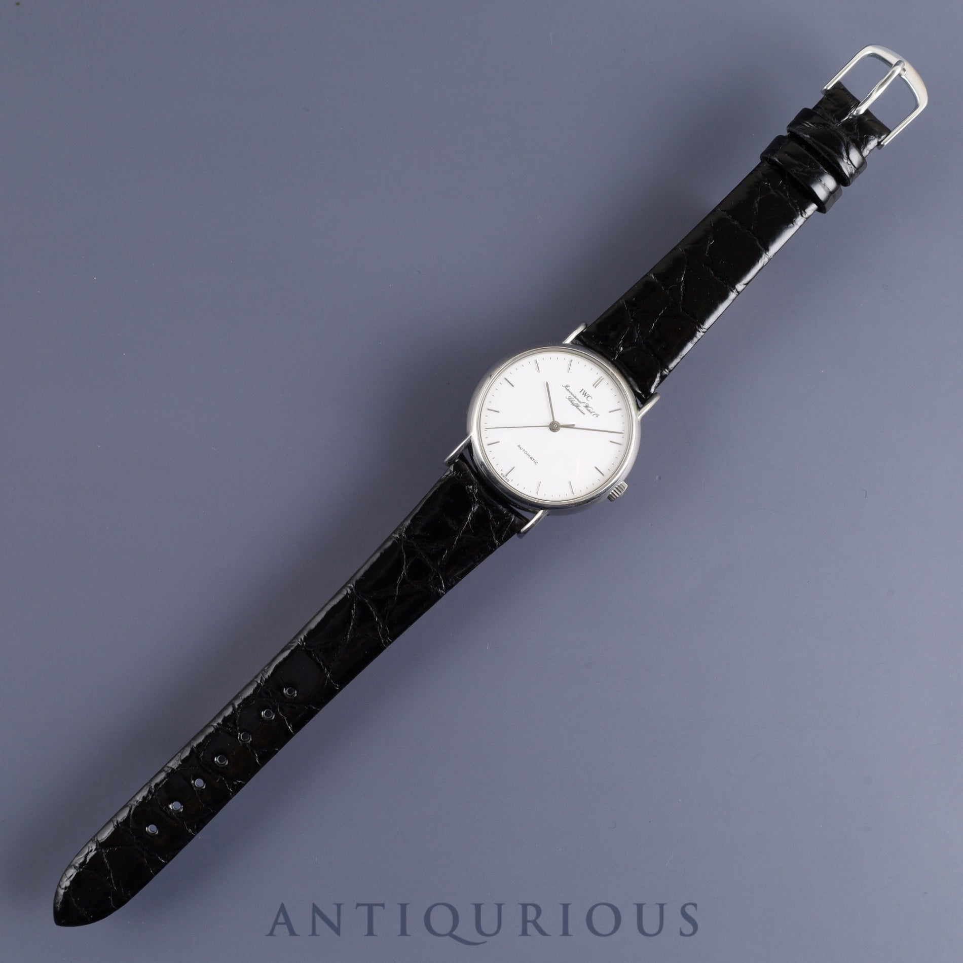 IWC ポートフィノ IW351403 自動巻き SS 革 社外尾錠(SS)ホワイト文字盤 オーバーホール済み アイダブリュシー