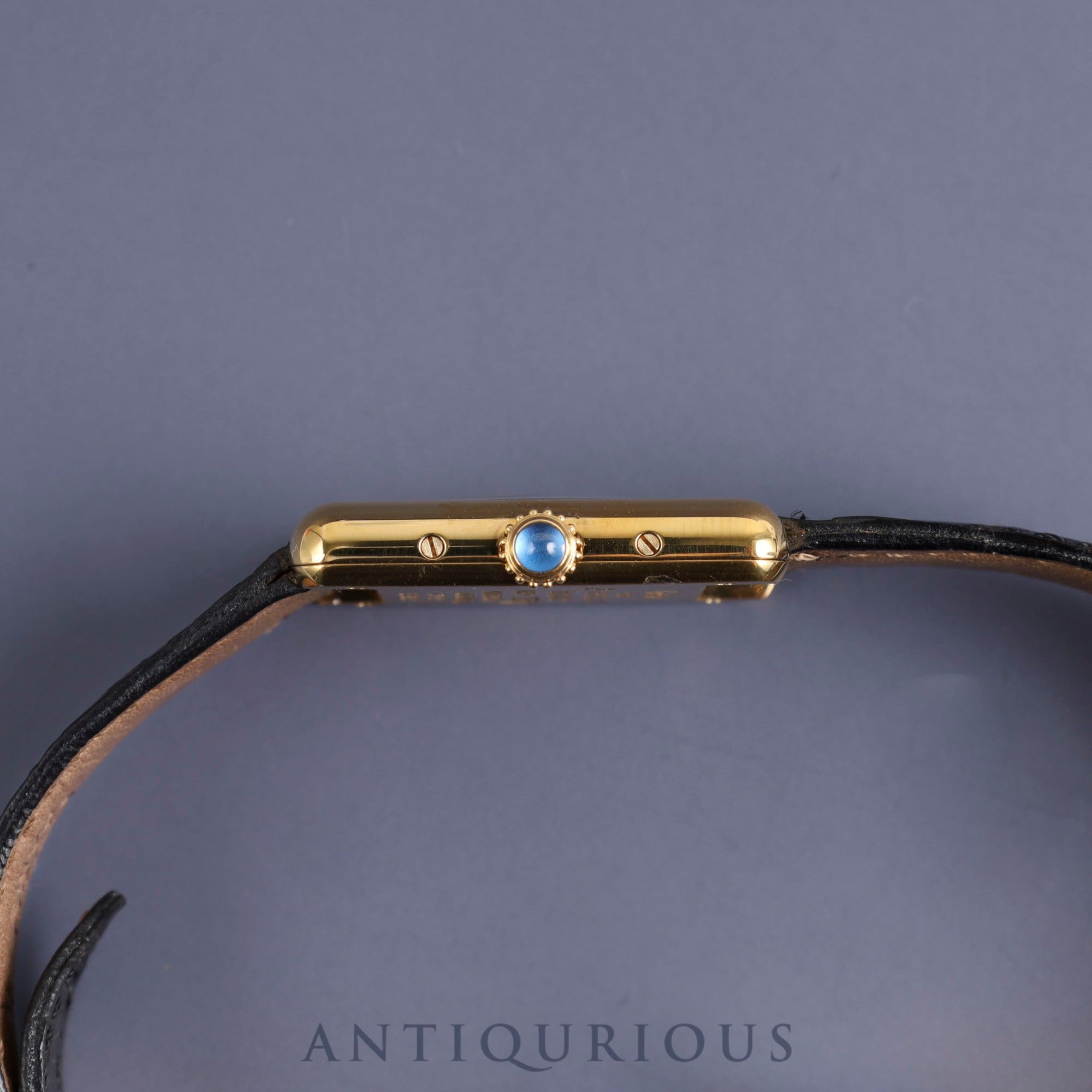 カルティエ マストタンク SM 5057001 クォーツ Cal.057 SV925 純正革ベルト 純正Dバックル ブラック飛びローマン文字盤 保証書(1993年 ) オーバーホール済み