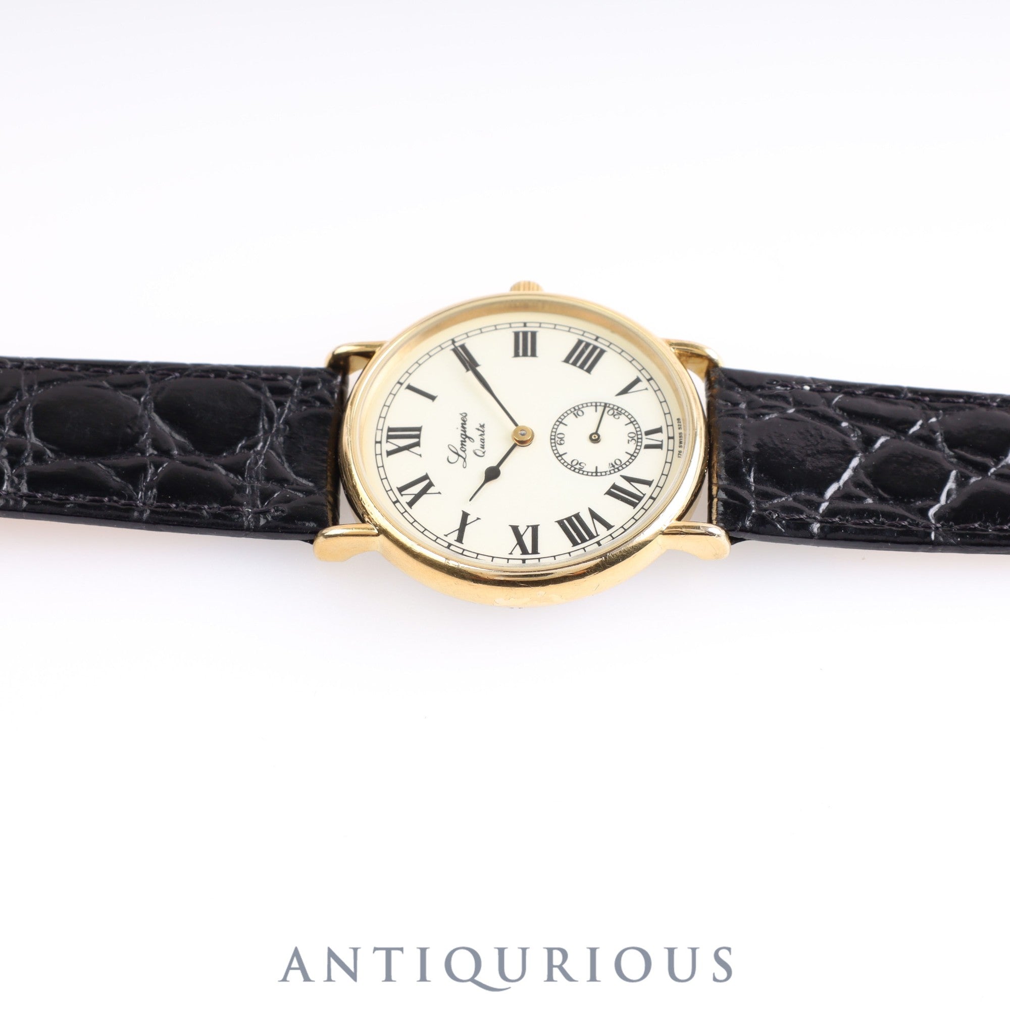 Longines Charleston 5228 Quartz Cal.L176.2 SS/GP Leather Ivory Dial