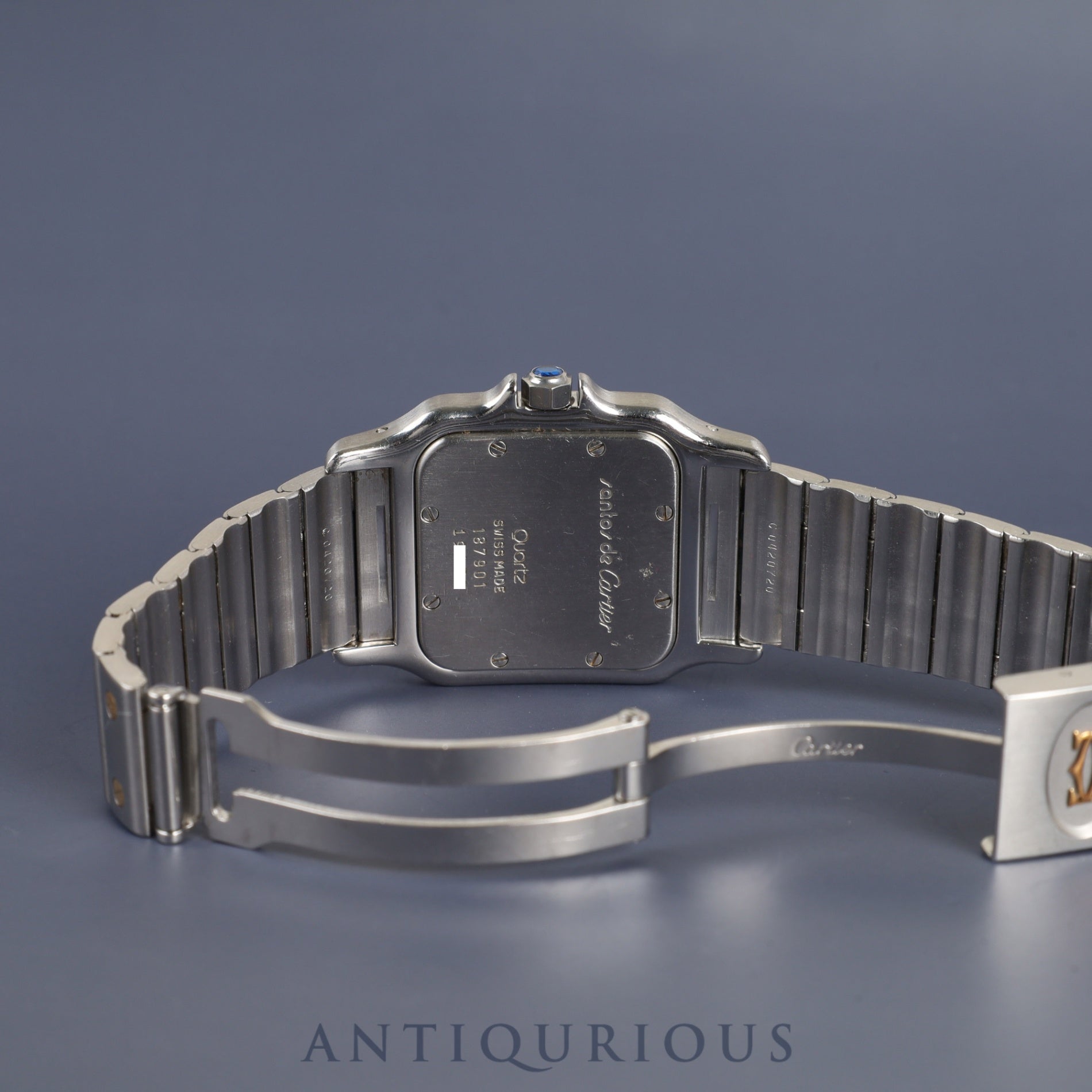 カルティエ サントス ガルベ LM 20011C4 / 187901 クォーツ Cal.687 SS/YG SS/YG ホワイトローマン文字盤 オーバーホール済み