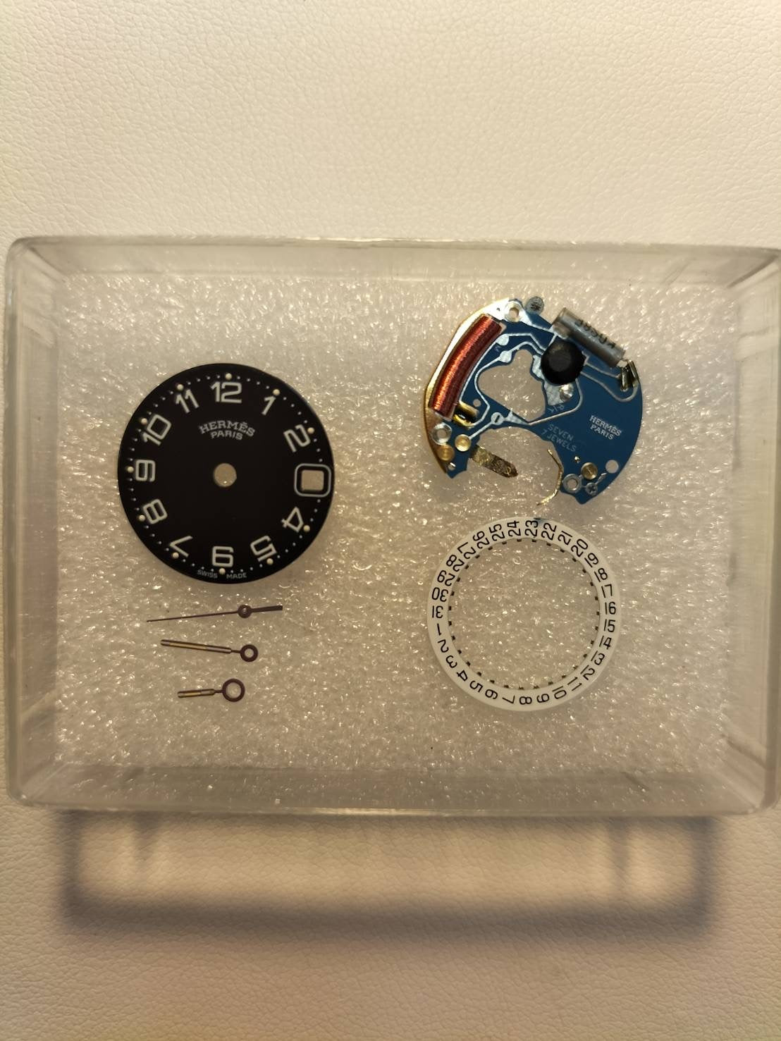 エルメス クリッパー CL4.210 クォーツ SS SS グレー文字盤 オーバーホール済み