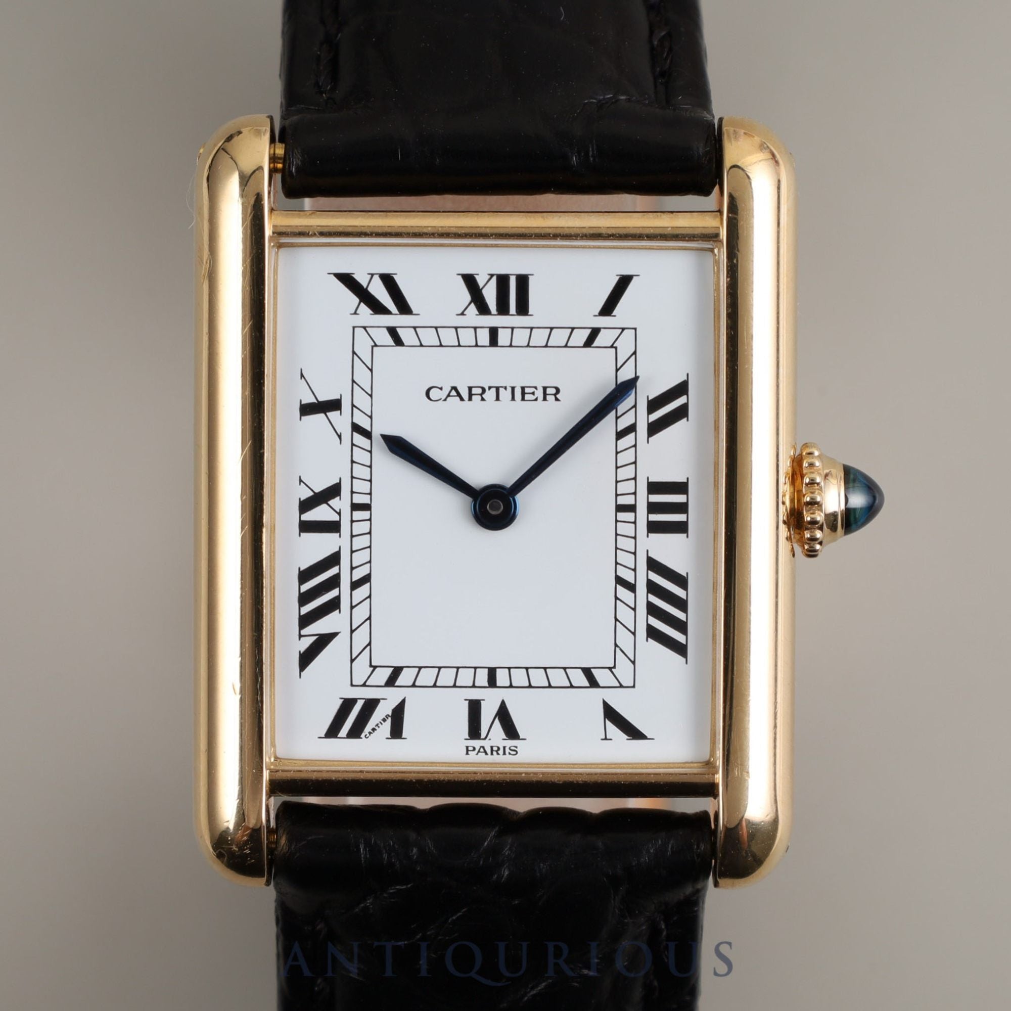 Cartier Tank Louis Cartier LM 81720552 78086 Manual winding Cal.78-1 750 Leather Genuine buckle (750) White PARIS dial Complete Cartier boutique service completed