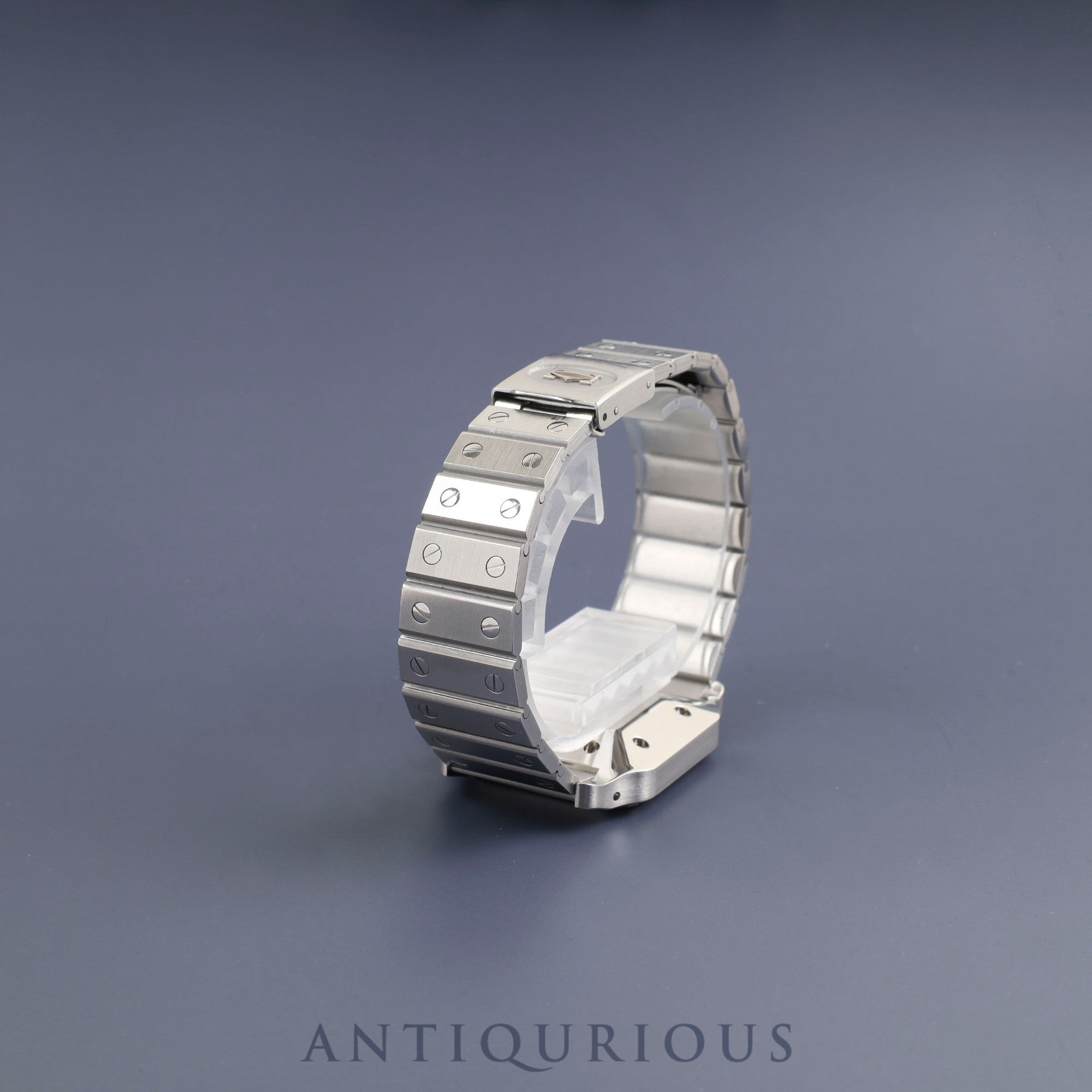 カルティエ サントス ガルベ LM 81036188 / 1553 自動巻き SS SS ホワイトローマン文字盤 カルティエブティックにてコンプリートサービス・ミドルケース交換済み