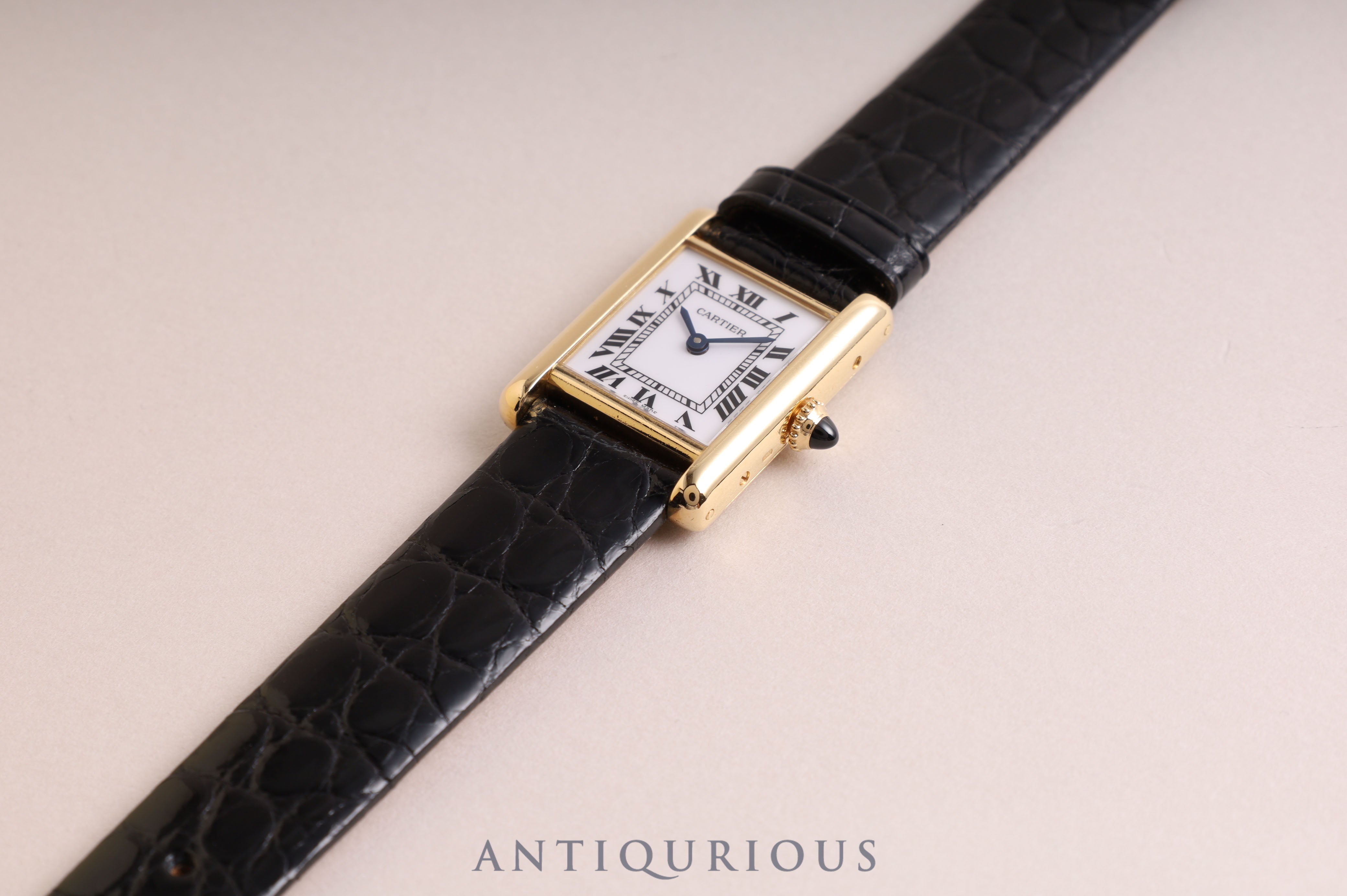 Cartier Tank Louis Cartier MM YG Manual Winding Completed Service in May 2023