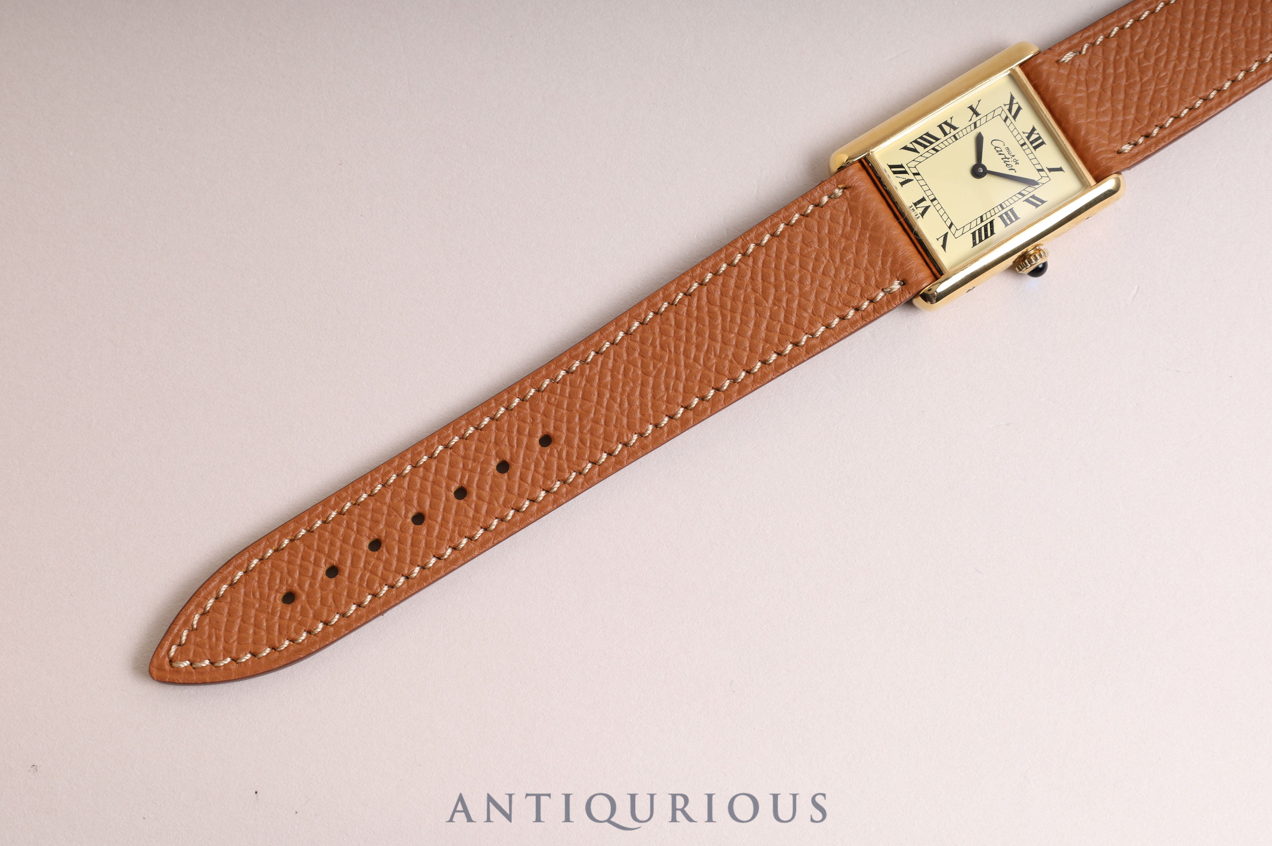 Cartier Must Tank LM Manual Winding Ivory Roman Dial