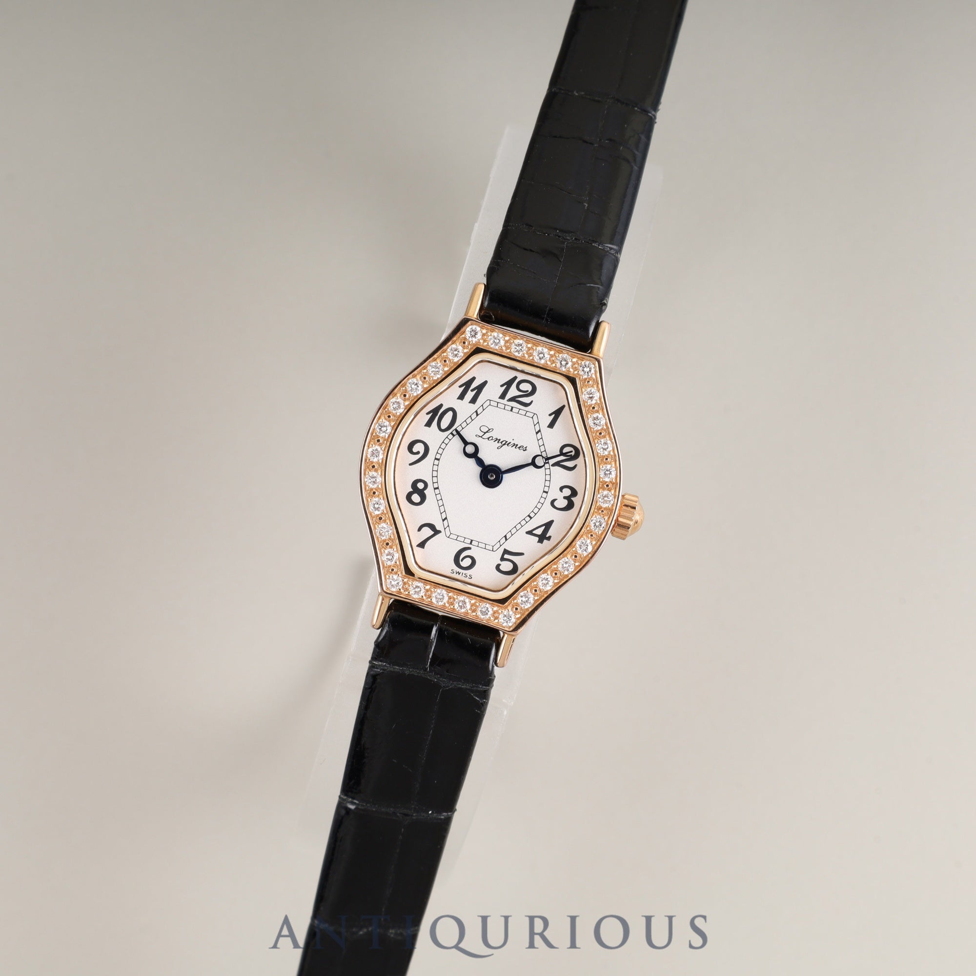 ロンジン ラ ヴィソント L5 184 9 クォーツ Cal.L963.2 750 純正革ベルト 純正尾錠(SS) ホワイトアラビア文字盤 オーバーホール済み