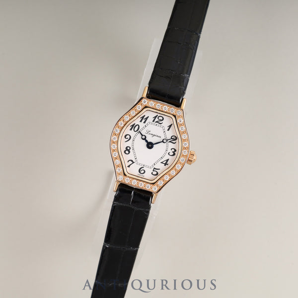 ロンジン ラ ヴィソント L5 184 9 クォーツ Cal.L963.2 750 純正革ベルト 純正尾錠(SS) ホワイトアラビア文字盤 オーバーホール済み