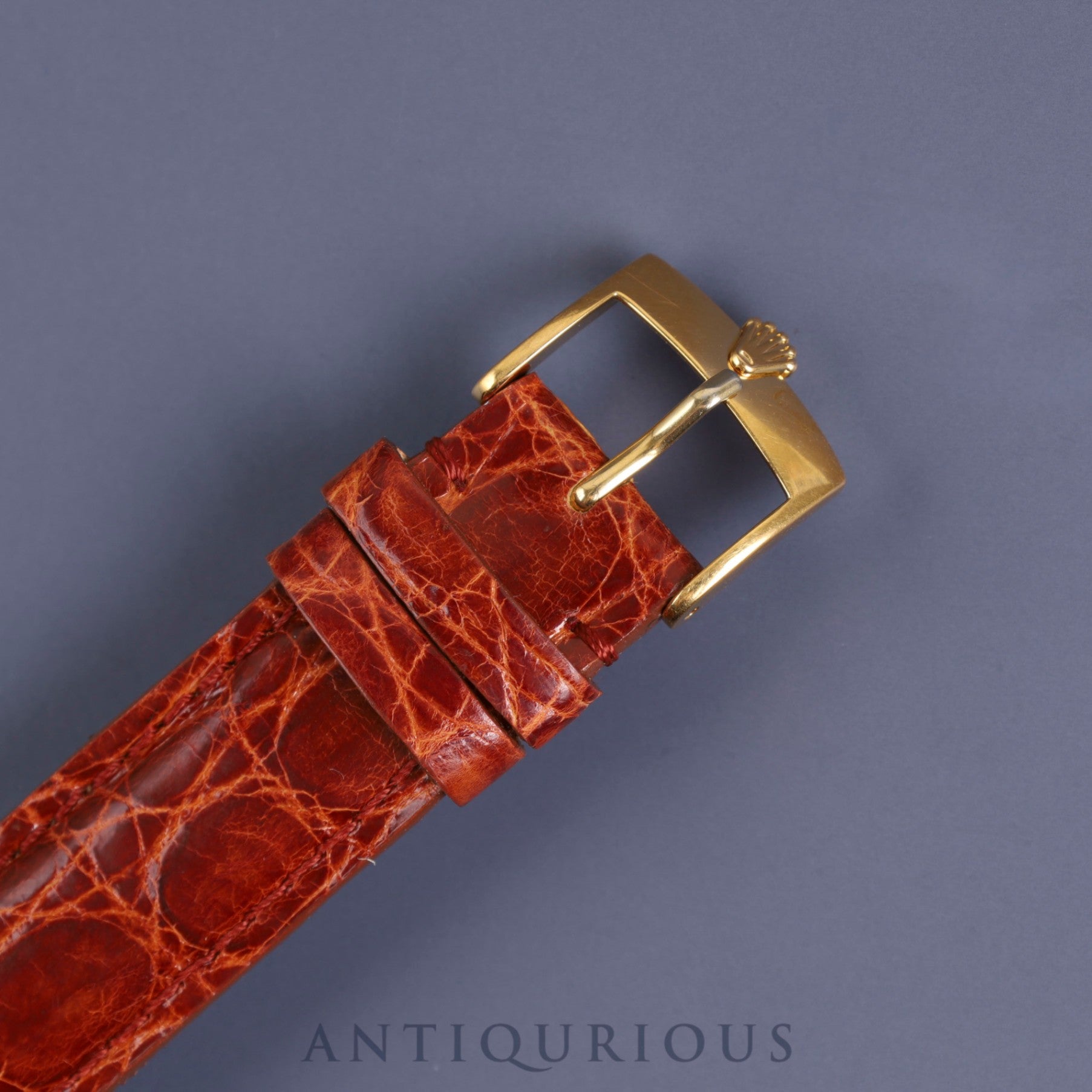 Rolex Cellini 4112 Manual winding Cal.1602 750 Leather Genuine buckle (GP) Engraved computer dial W serial (1994-1995) Overhauled