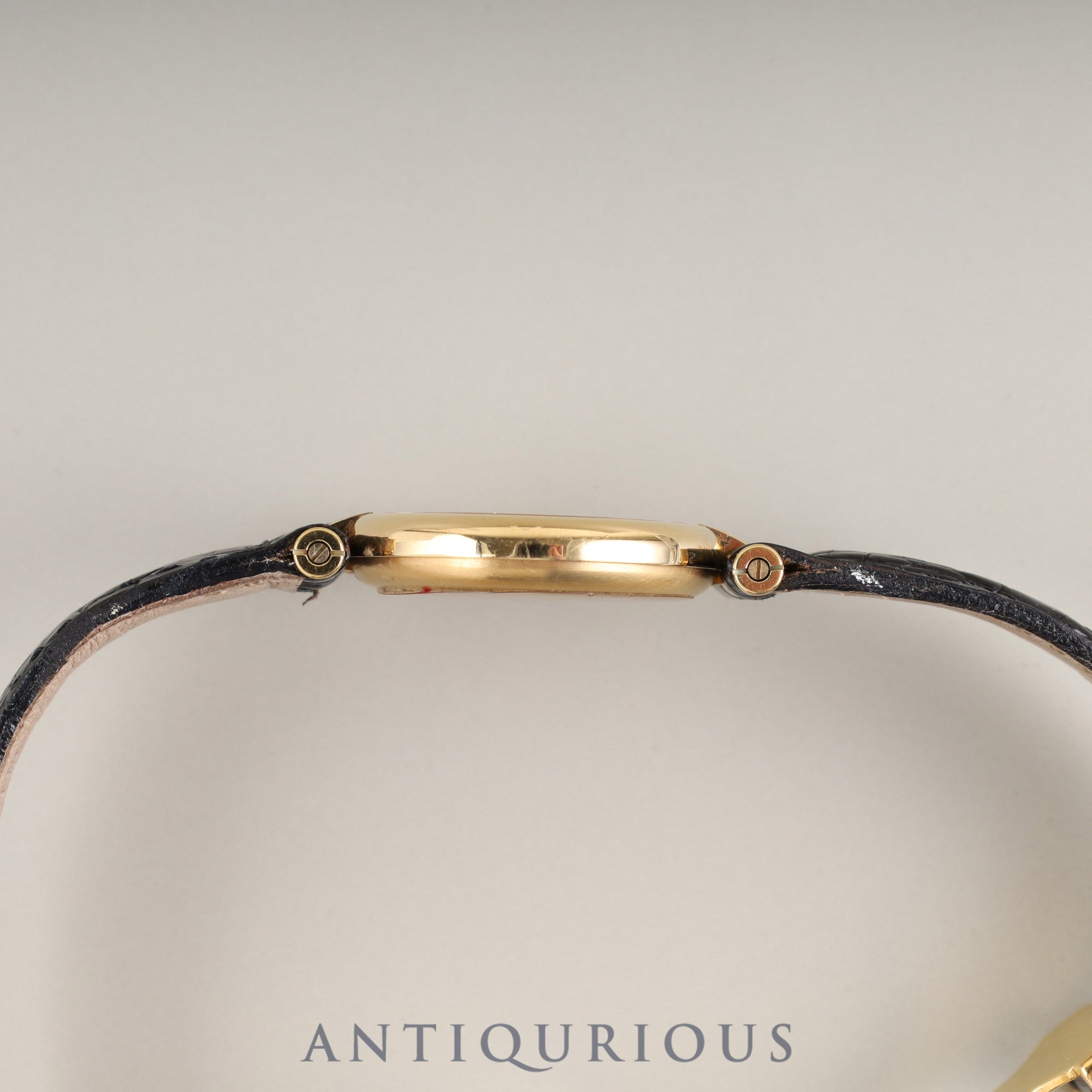 カルティエ マスト ヴァンドーム VLC SM 590004 クォーツ Cal.90 SV925 純正革ベルト 純正Dバックル(GP) センターグレー飛びローマン文字盤 オーバーホール済み