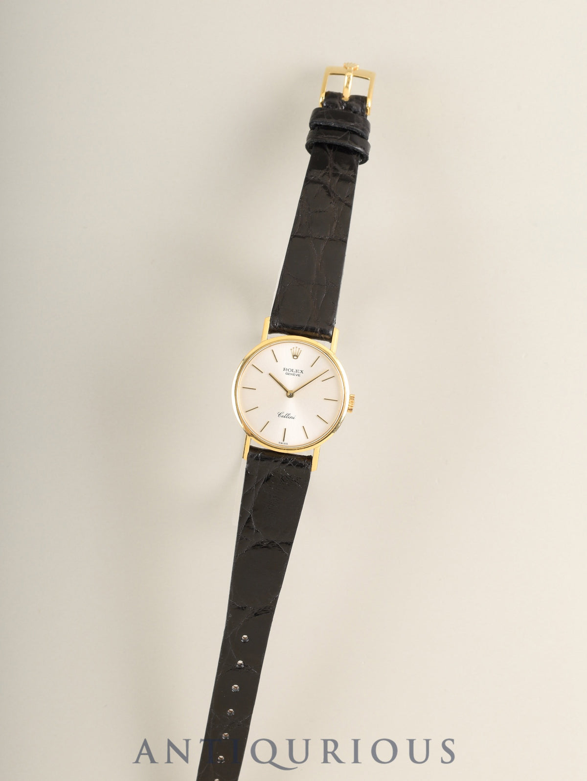 Rolex Cellini 5109 Manual Winding Cal.1601 750YG Leather Original Pin Buckle (750) Silver Dial R Series (1987-1988) Overhauled