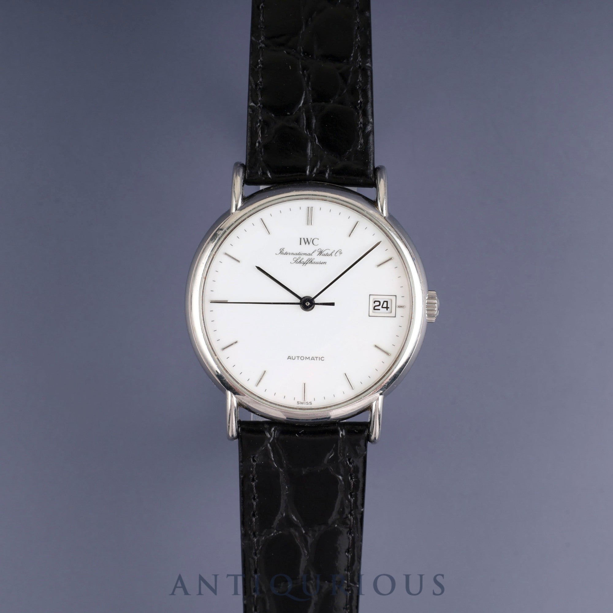 IWC Portofino IW3513 Automatic Cal.- SS Leather Third party buckle (SS) White dial Overhauled IWC