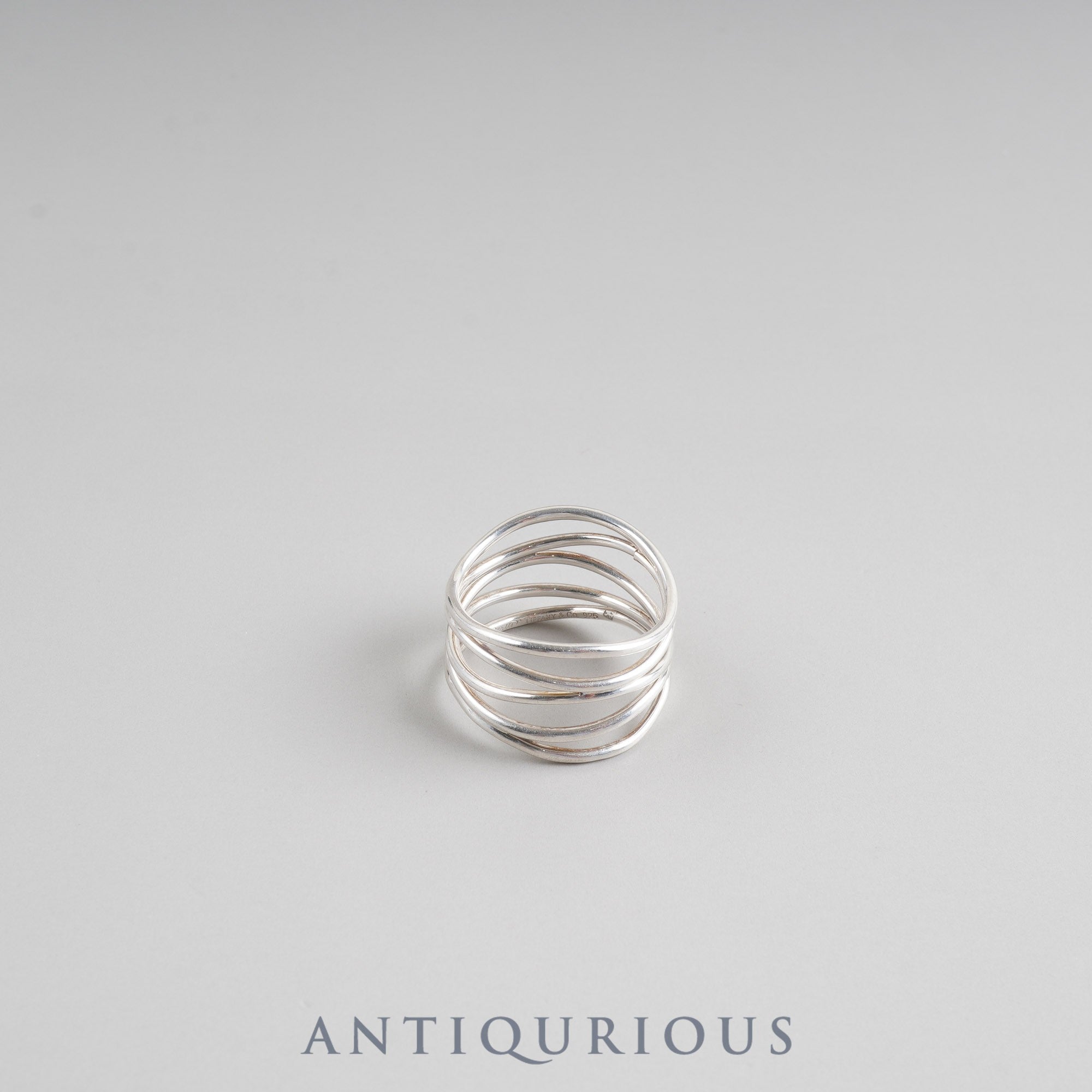 ティファニー リング エルサペレッティ ウェーブ 5ロウ スターリングシルバー 約11号