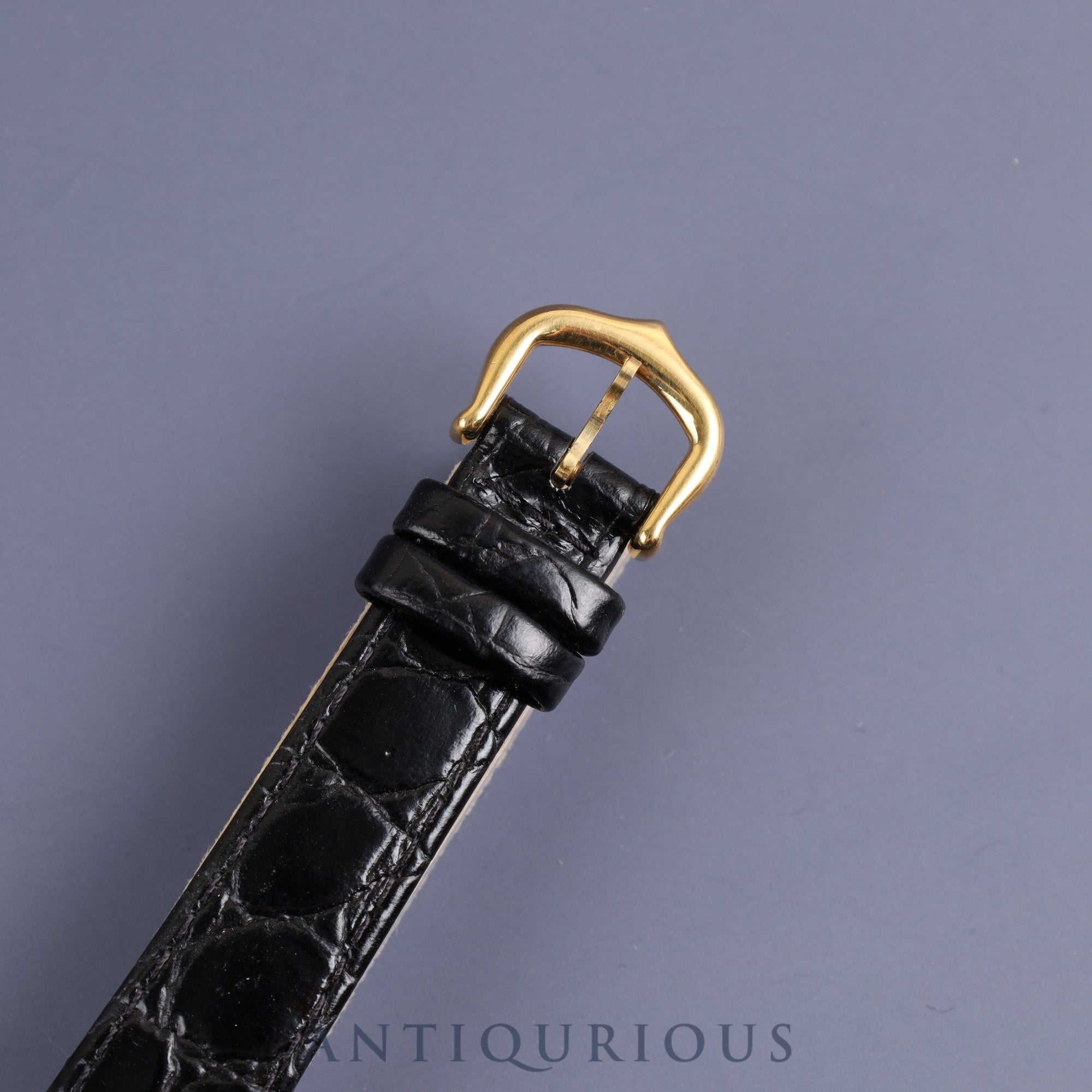 Cartier Must VLC Vendome SM 590004 Quartz SV925 Leather Genuine Buckle (GP) Front Trinity Dial