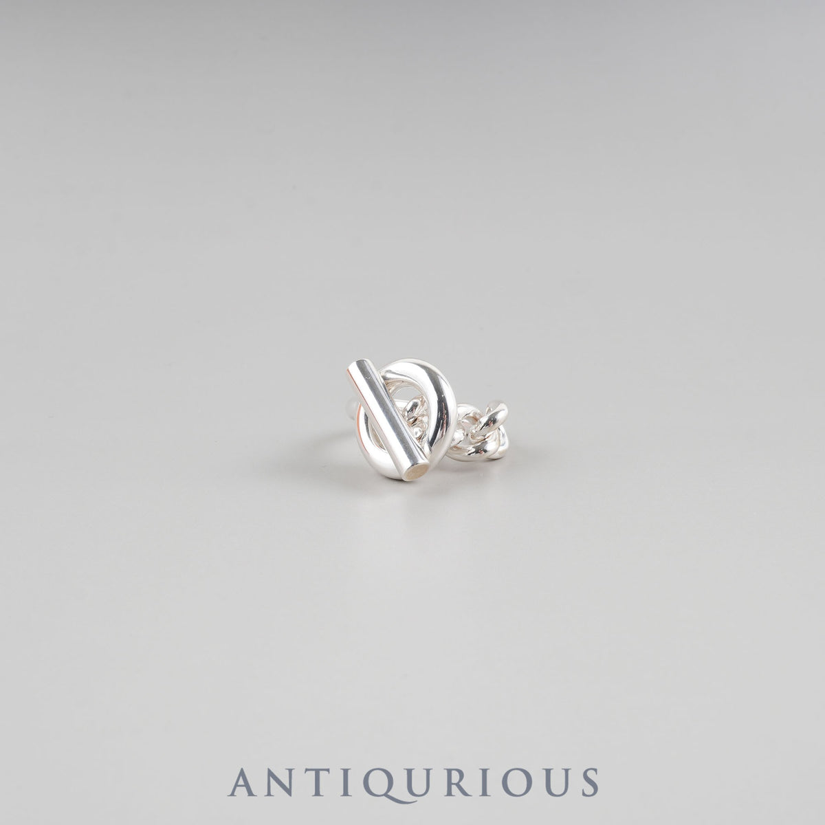Hermès Croisette Ring, GM, Sterling Silver, #56, Approx. Size 15.5, Box, Warranty Card (May 2025), 24 Years Engraved