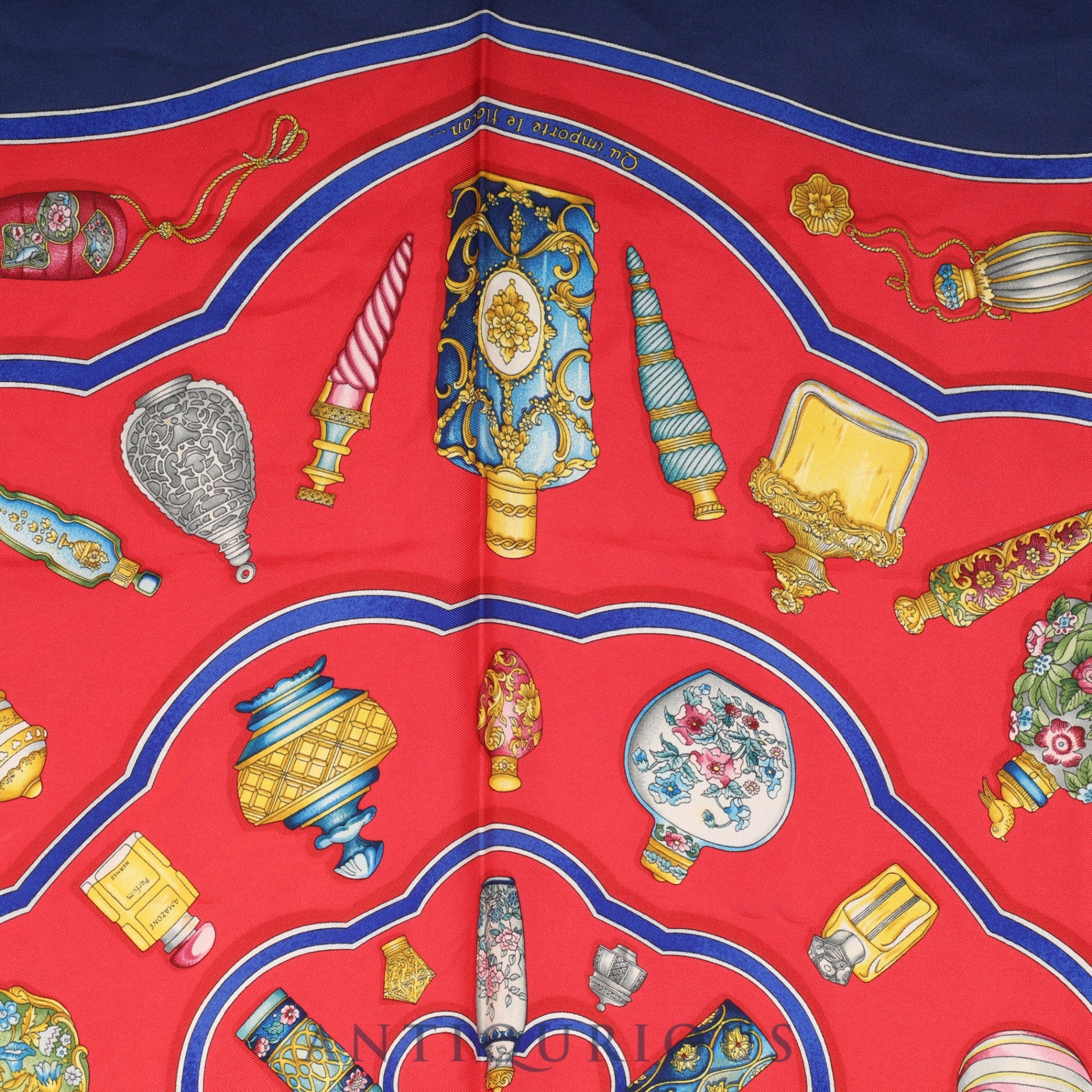 Hermes Scarf Carre 90 Perfume Bottle SILK 100%